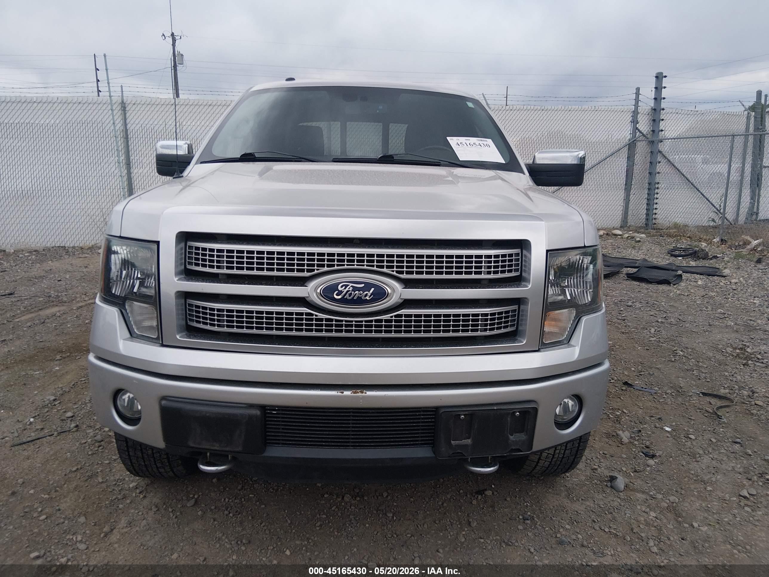 2012 Ford F-150 Platinum Silver vin: 1FTFW1ETXCFA88655