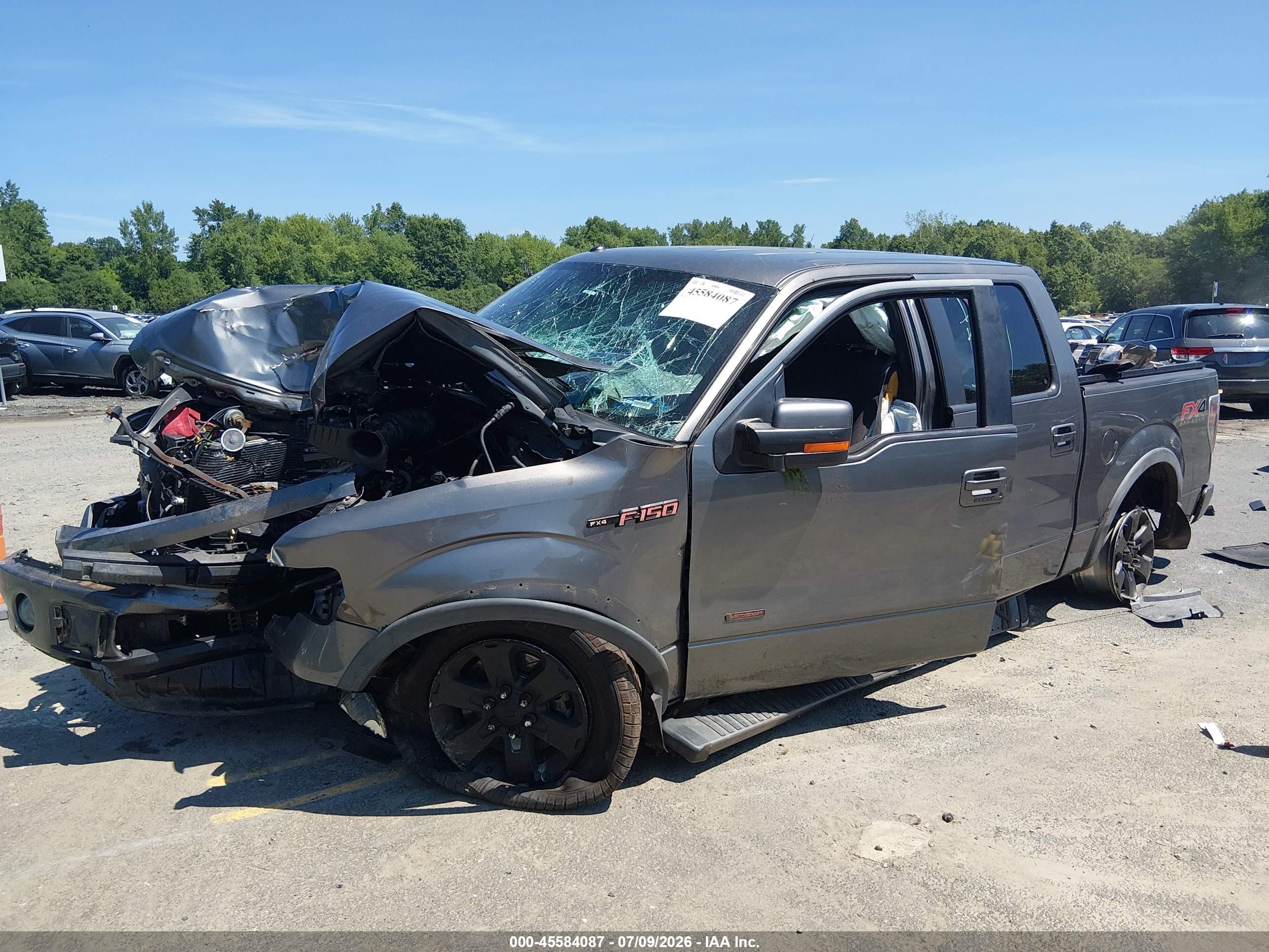 2012 Ford F-150 Fx4 Gray vin: 1FTFW1ETXCFA91622