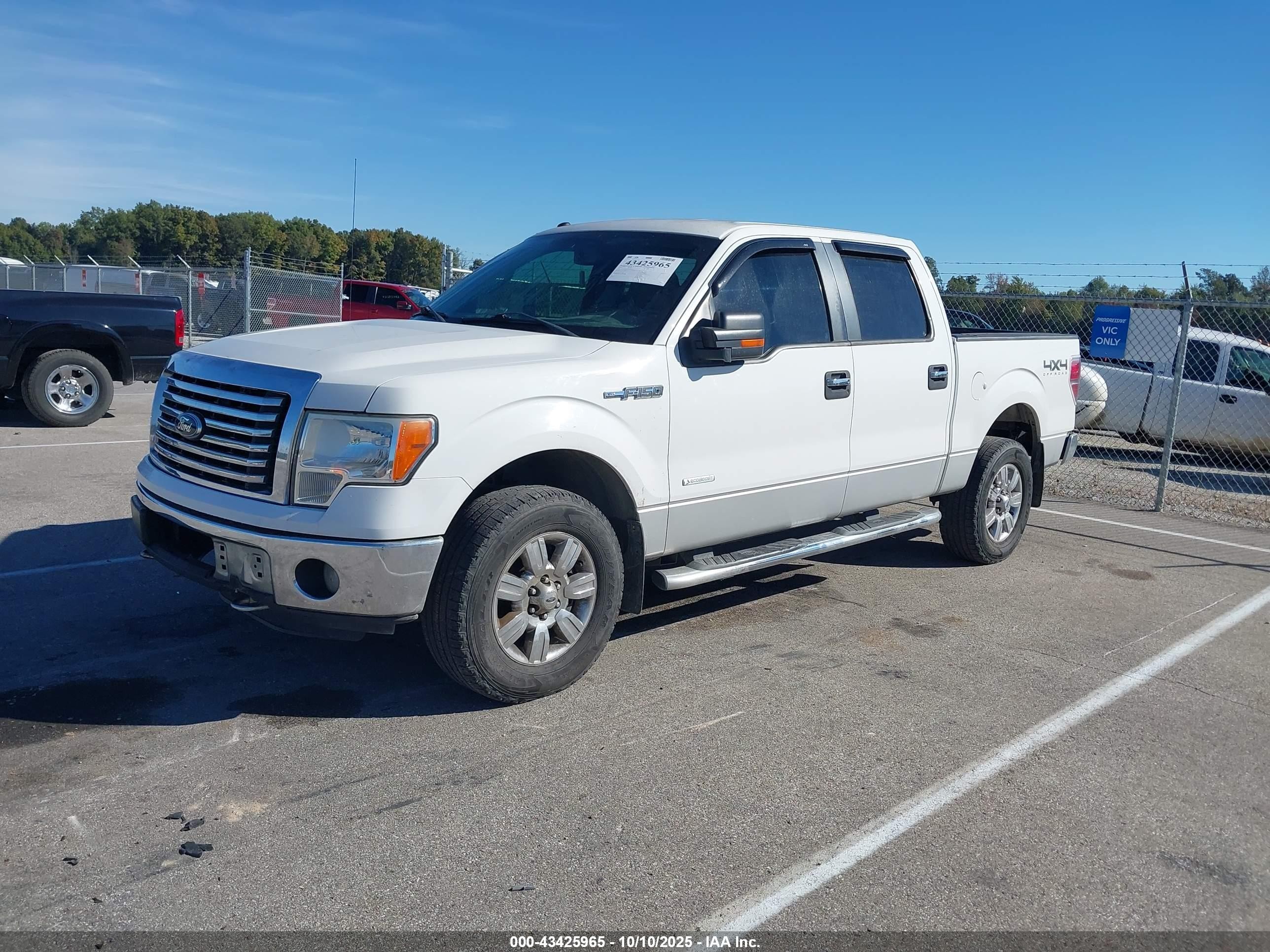 2012 Ford F-150 Xlt White vin: 1FTFW1ETXCFB39362