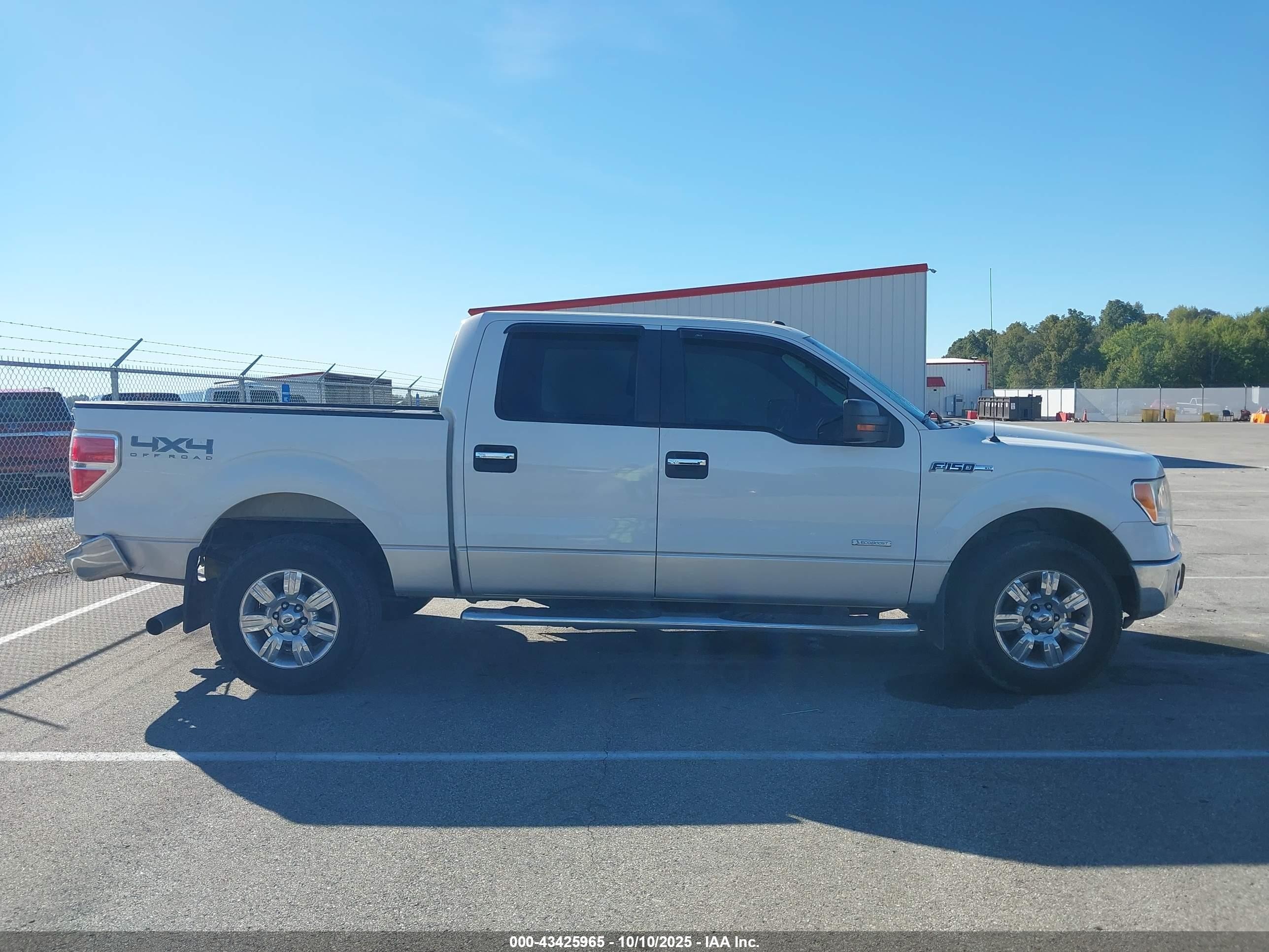 2012 Ford F-150 Xlt White vin: 1FTFW1ETXCFB39362