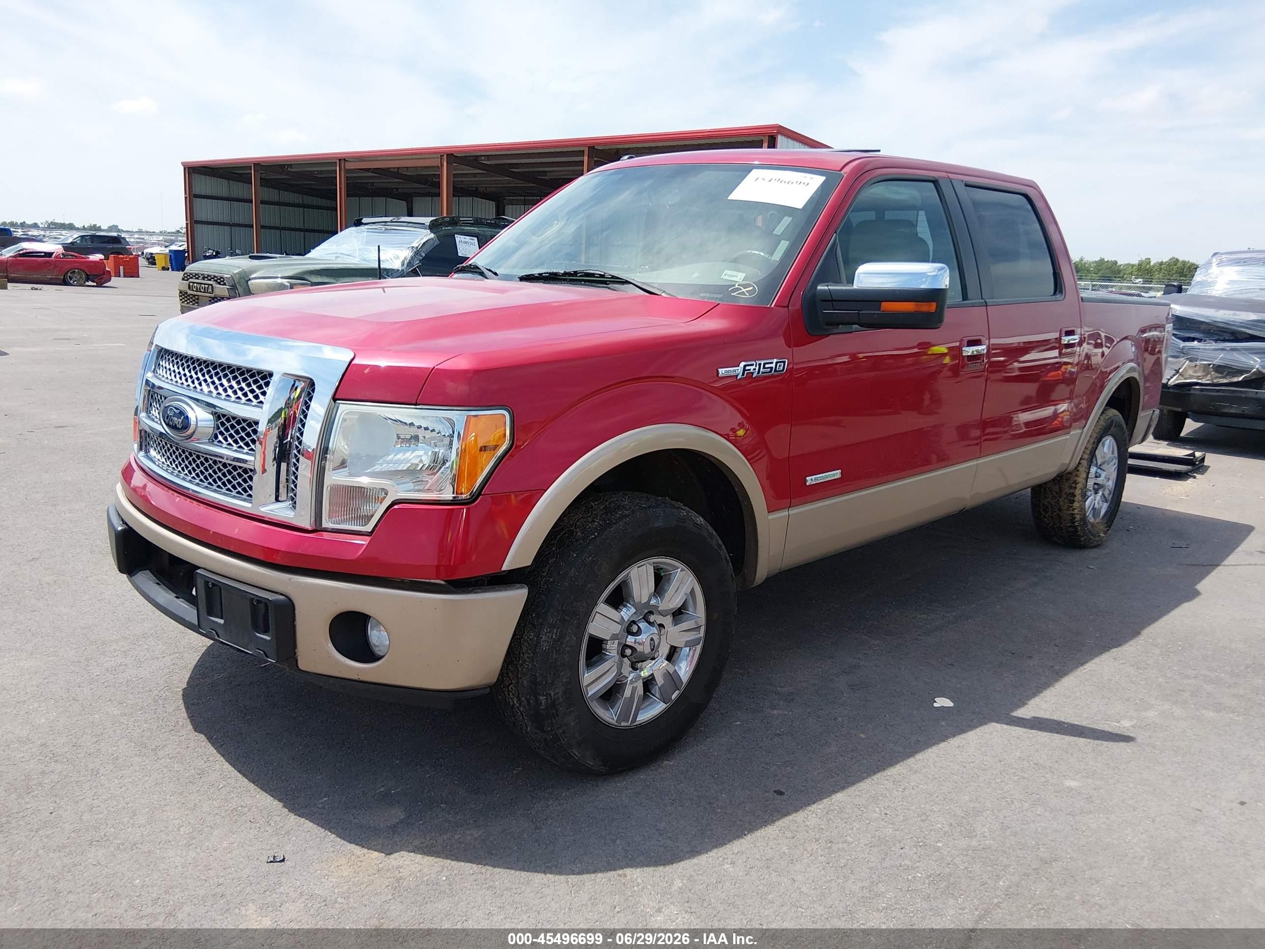 2012 Ford F-150 Fx4/king Ranch/lariat/platinum/xl/xlt Красный vin: 1FTFW1ETXCFB61832