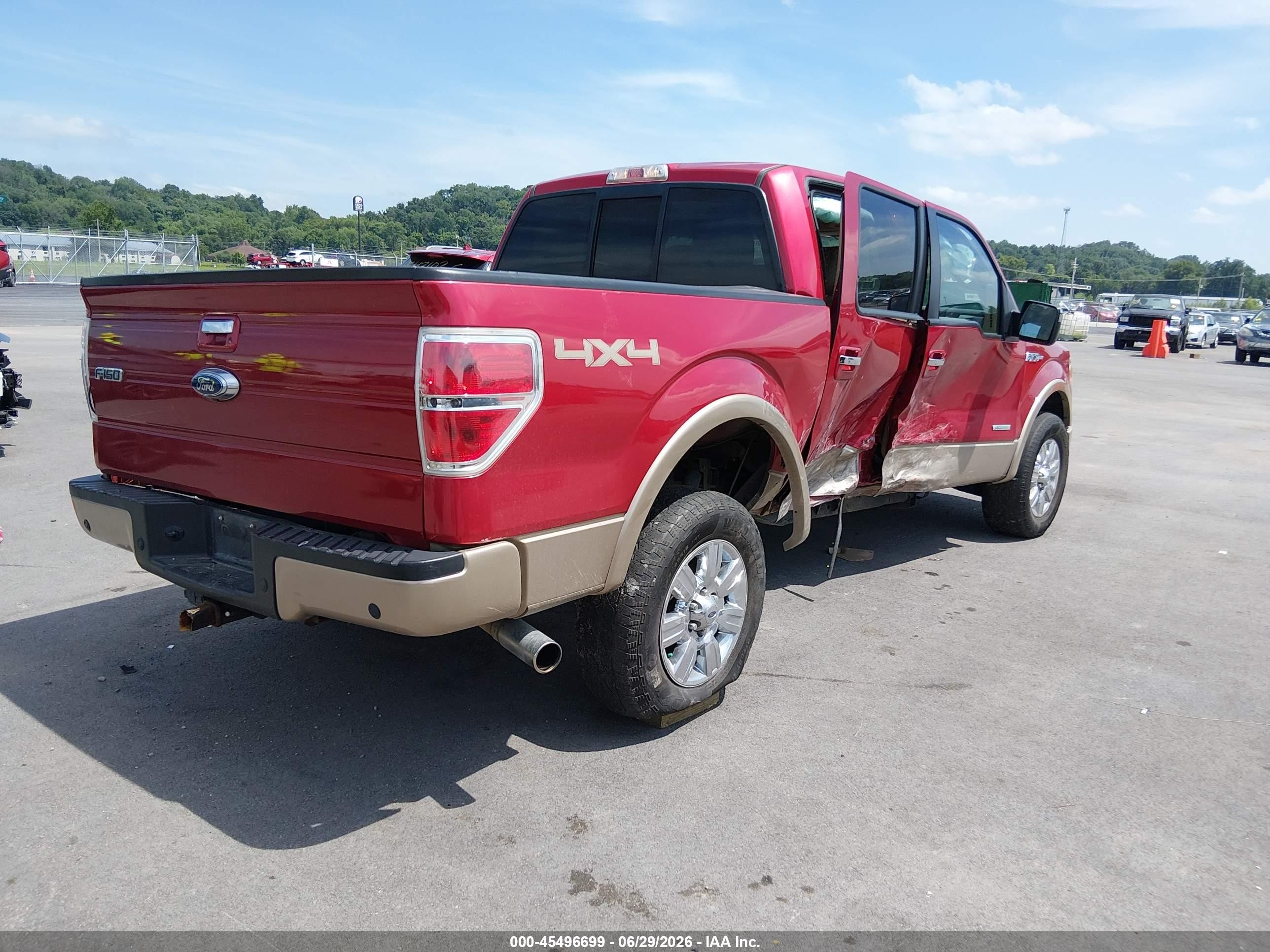 2012 Ford F-150 Fx4/king Ranch/lariat/platinum/xl/xlt Красный vin: 1FTFW1ETXCFB61832