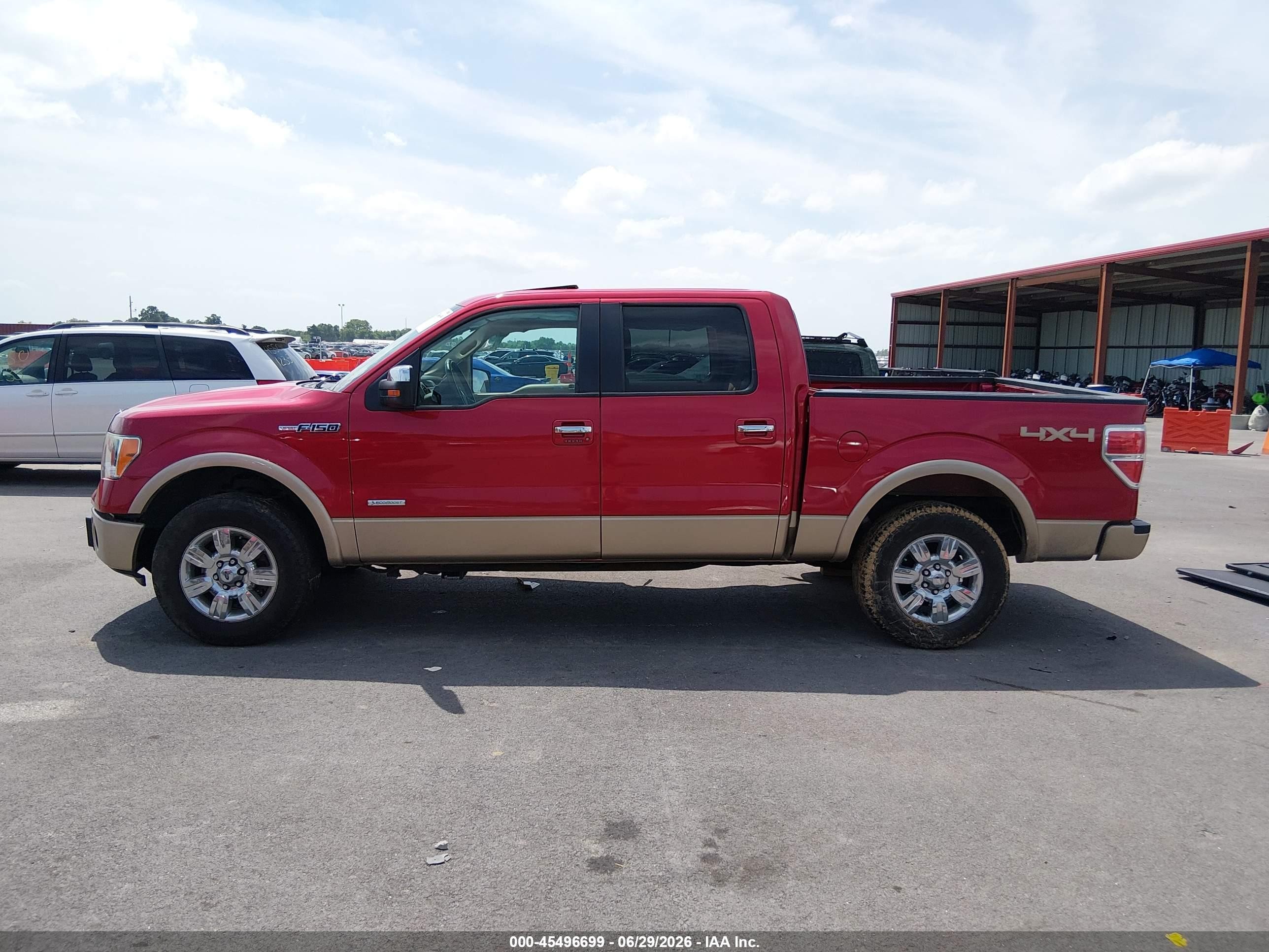 2012 Ford F-150 Fx4/king Ranch/lariat/platinum/xl/xlt Красный vin: 1FTFW1ETXCFB61832