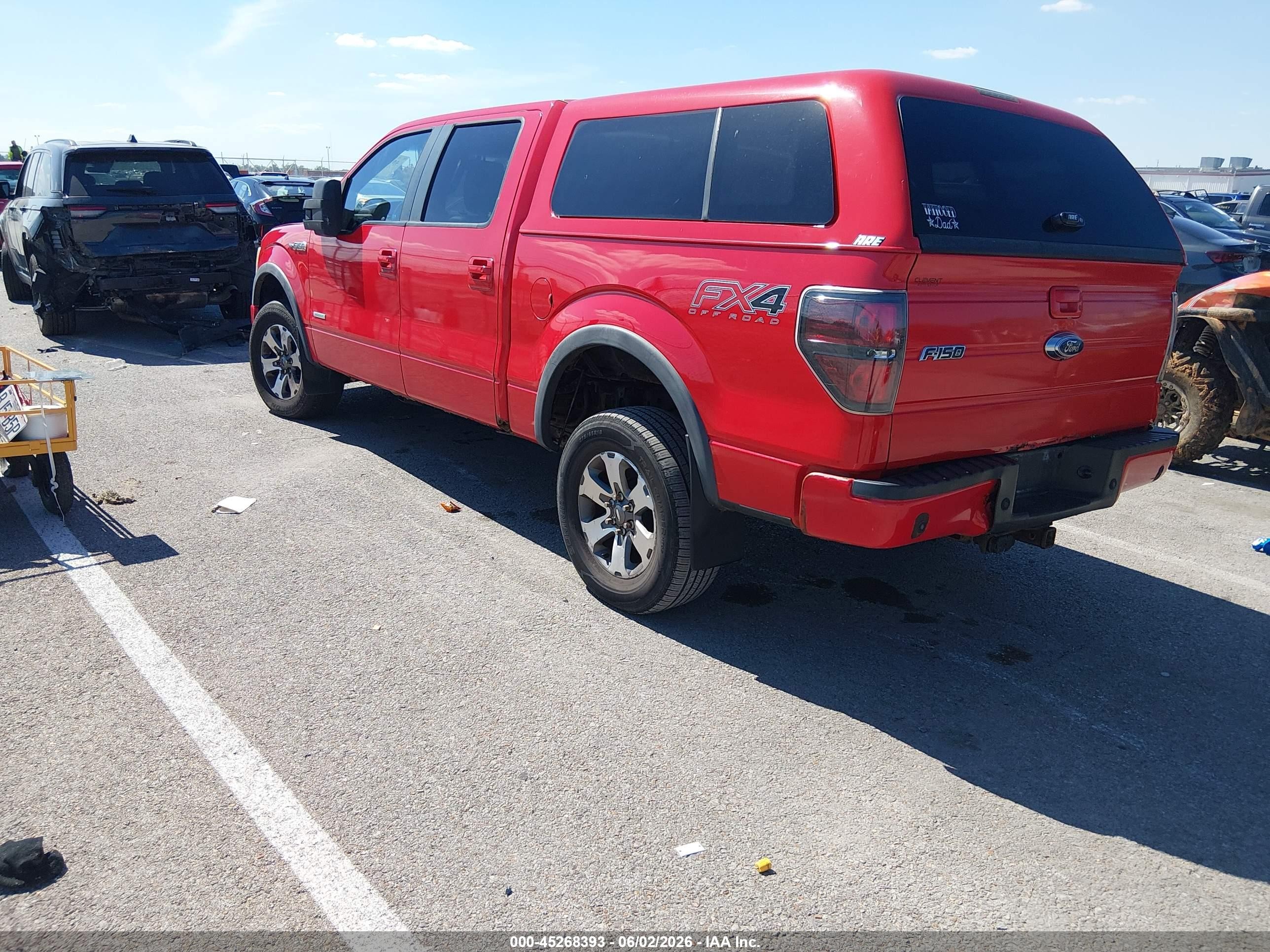 2012 Ford F-150 Fx4 Red vin: 1FTFW1ETXCFB62513