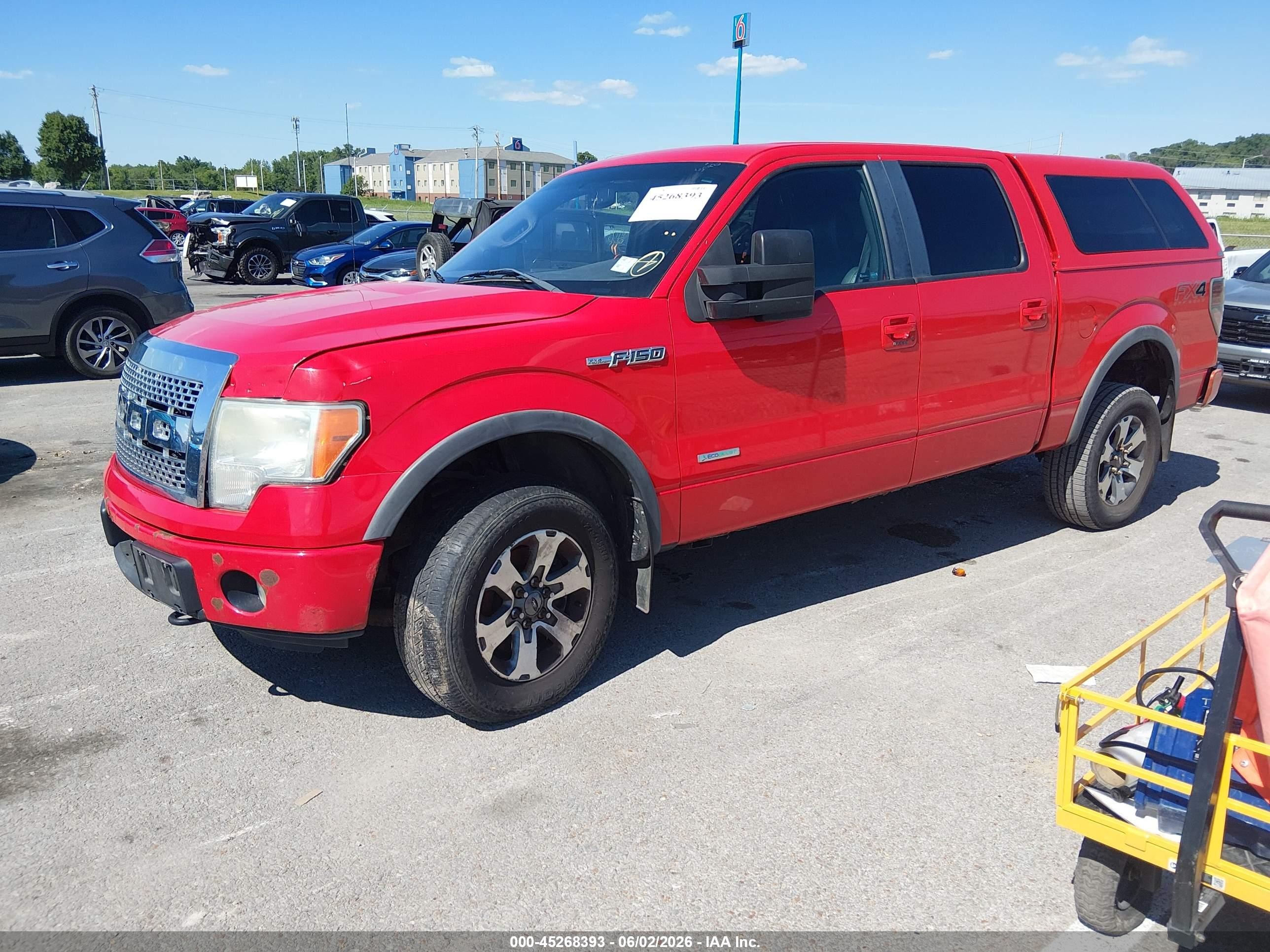 2012 Ford F-150 Fx4 Red vin: 1FTFW1ETXCFB62513