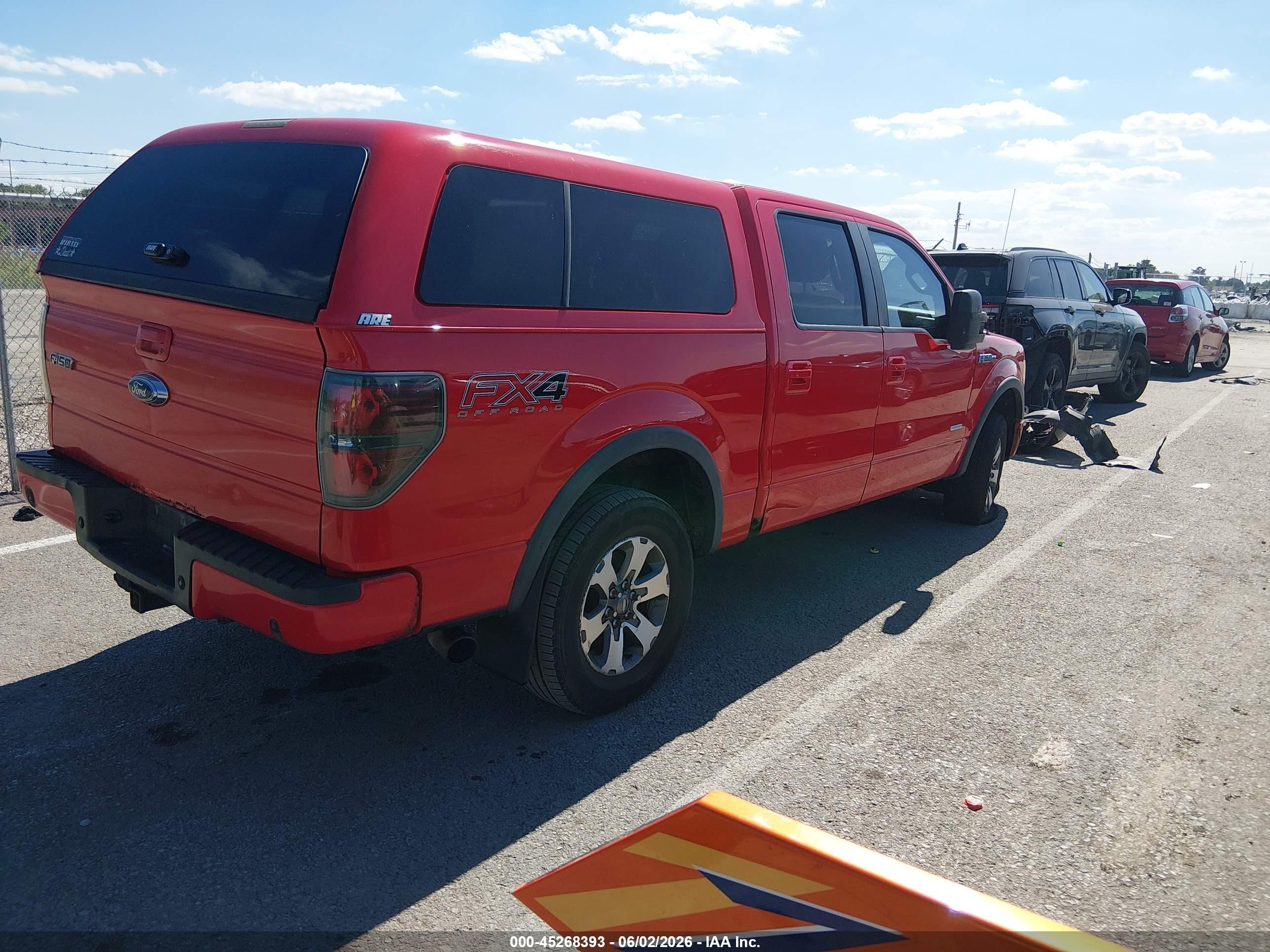 2012 Ford F-150 Fx4 Red vin: 1FTFW1ETXCFB62513