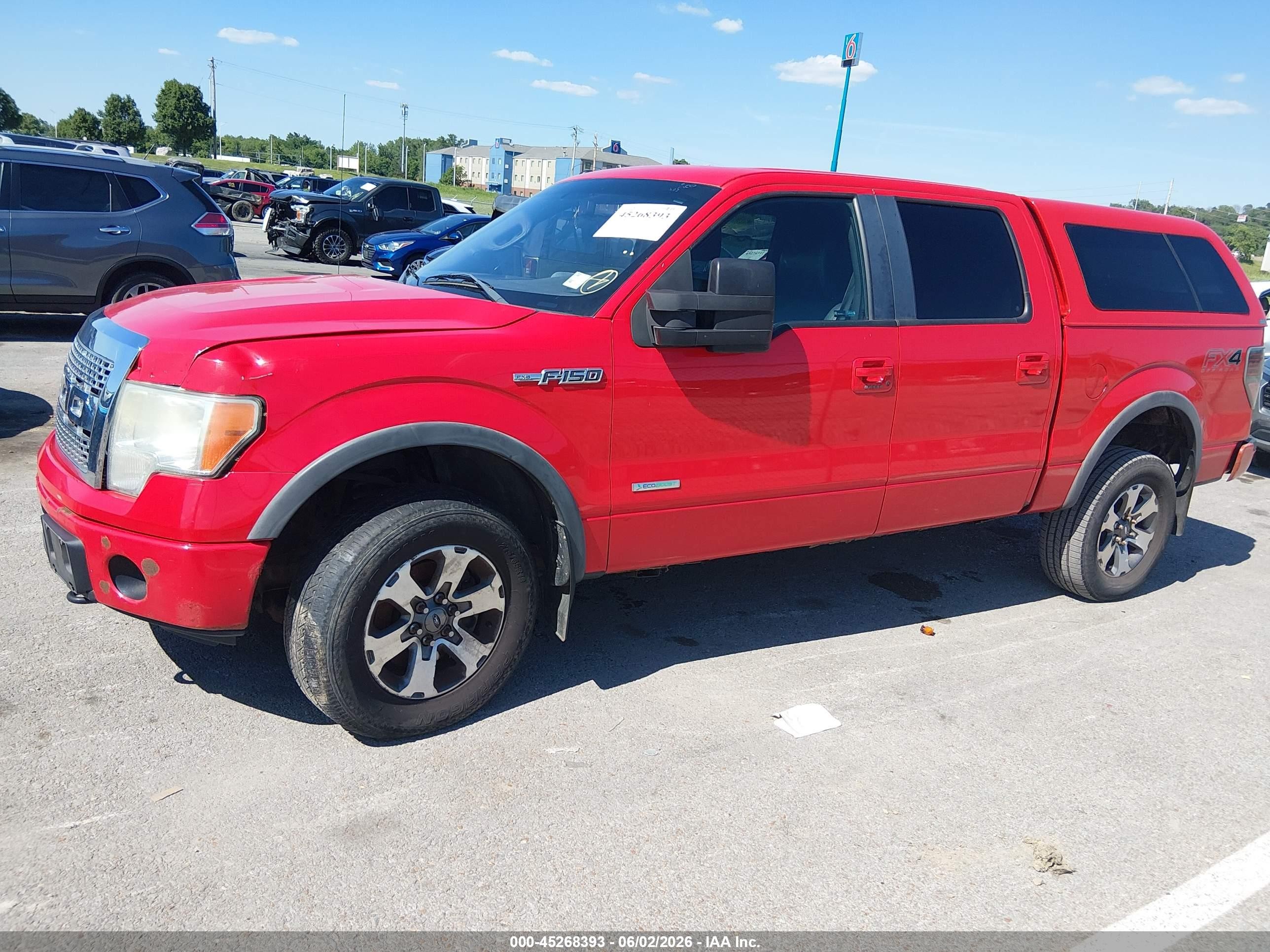 2012 Ford F-150 Fx4 Red vin: 1FTFW1ETXCFB62513