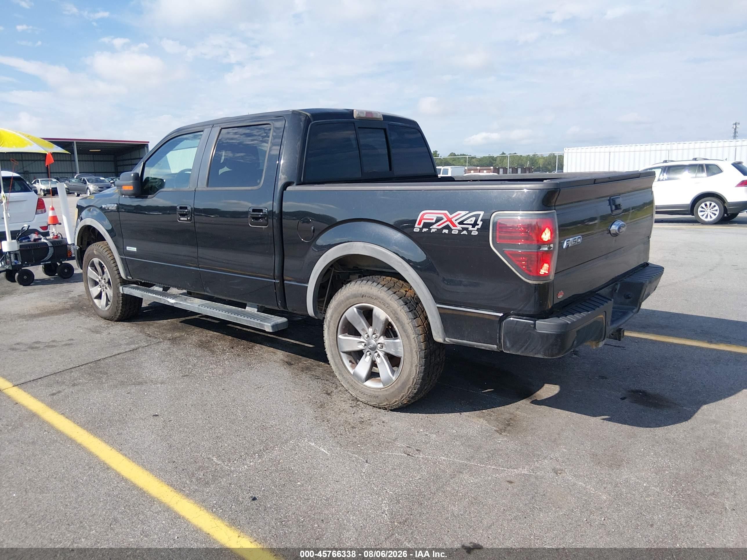 2012 Ford F-150 Fx4 Black vin: 1FTFW1ETXCFB68327