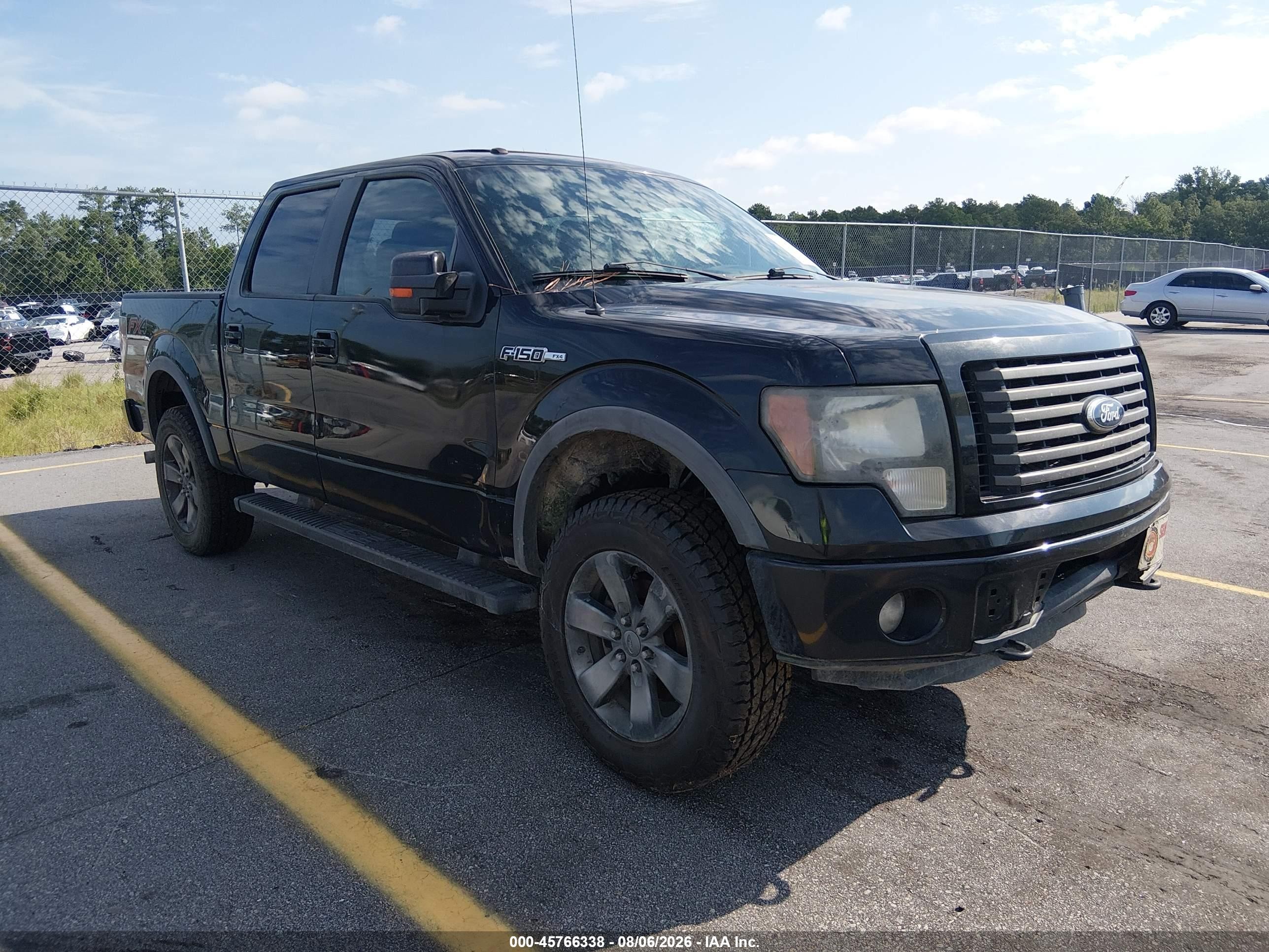 2012 Ford F-150 Fx4 Black vin: 1FTFW1ETXCFB68327