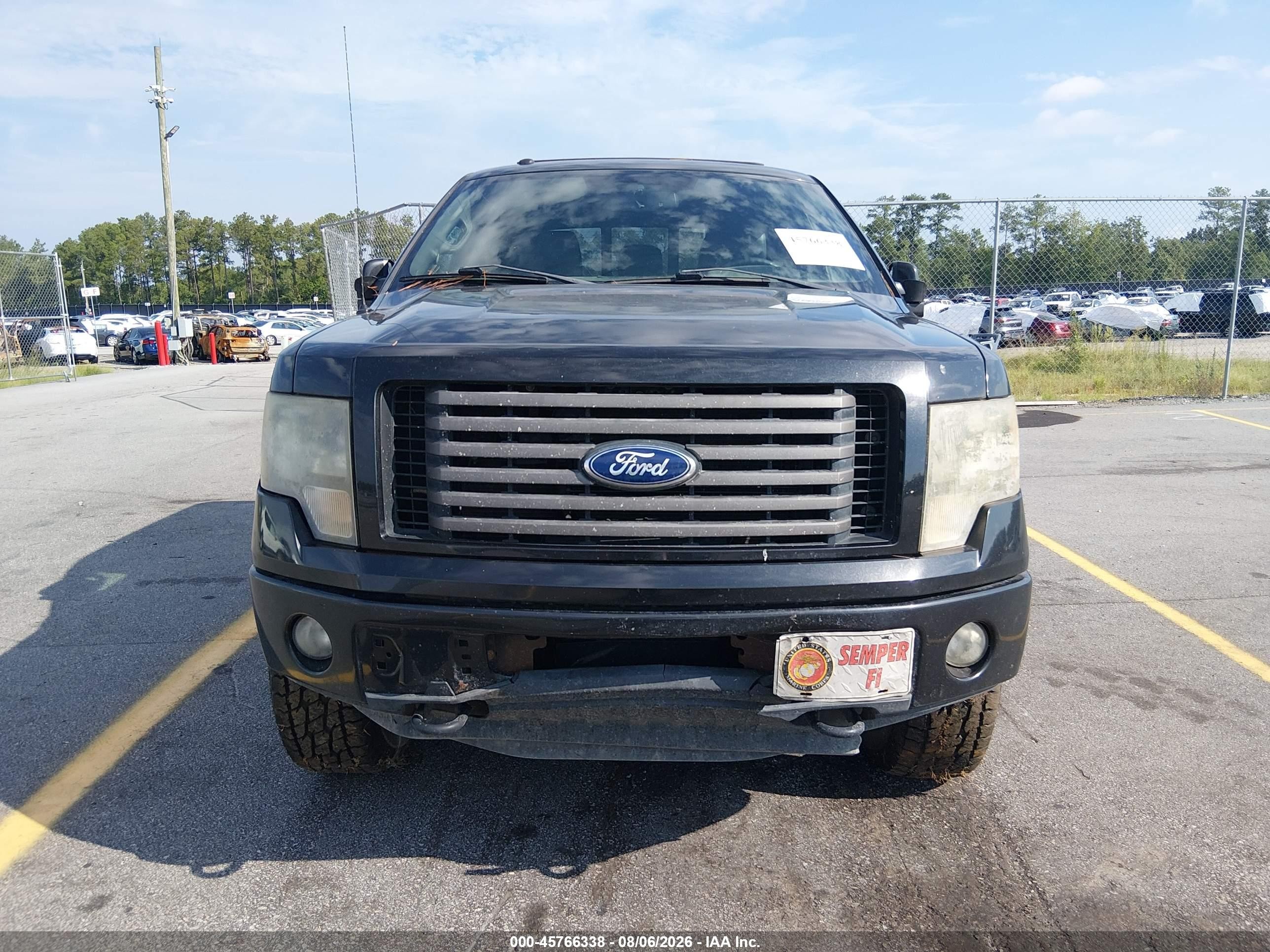 2012 Ford F-150 Fx4 Black vin: 1FTFW1ETXCFB68327