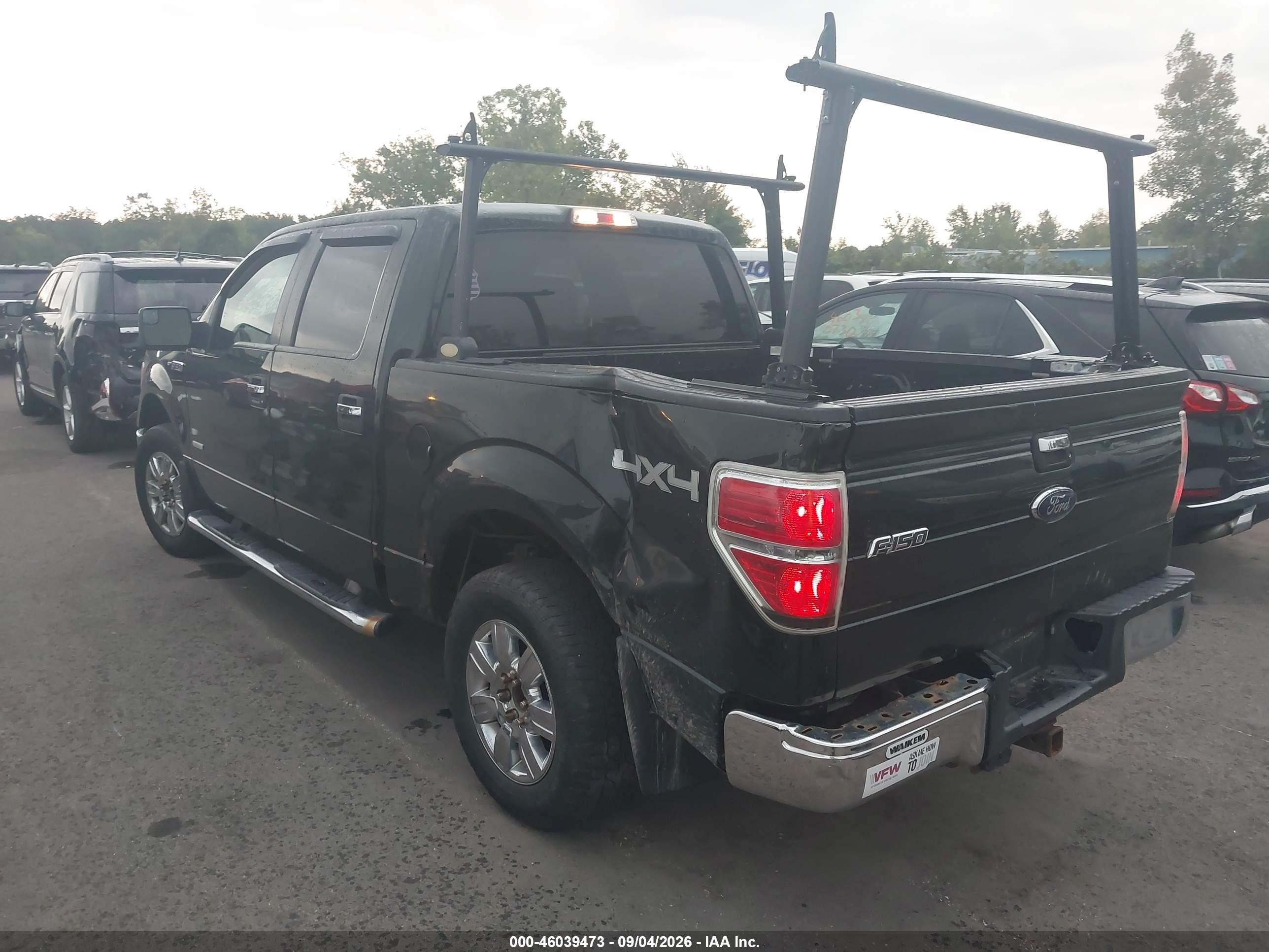 2012 Ford F-150 Xlt Black vin: 1FTFW1ETXCFB92367