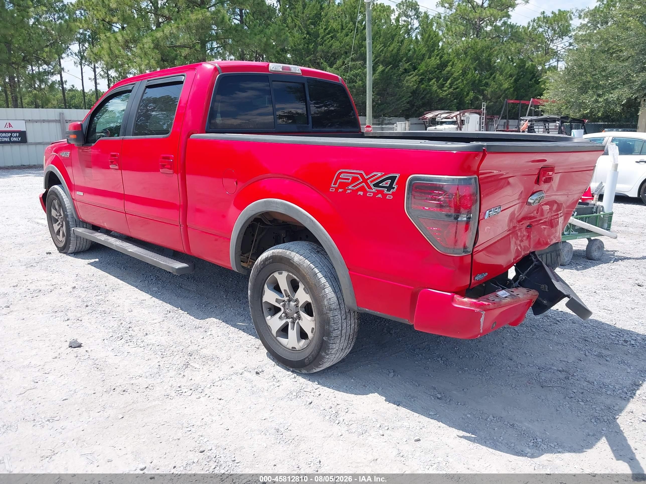 2012 Ford F-150 Fx4 Red vin: 1FTFW1ETXCFC29594