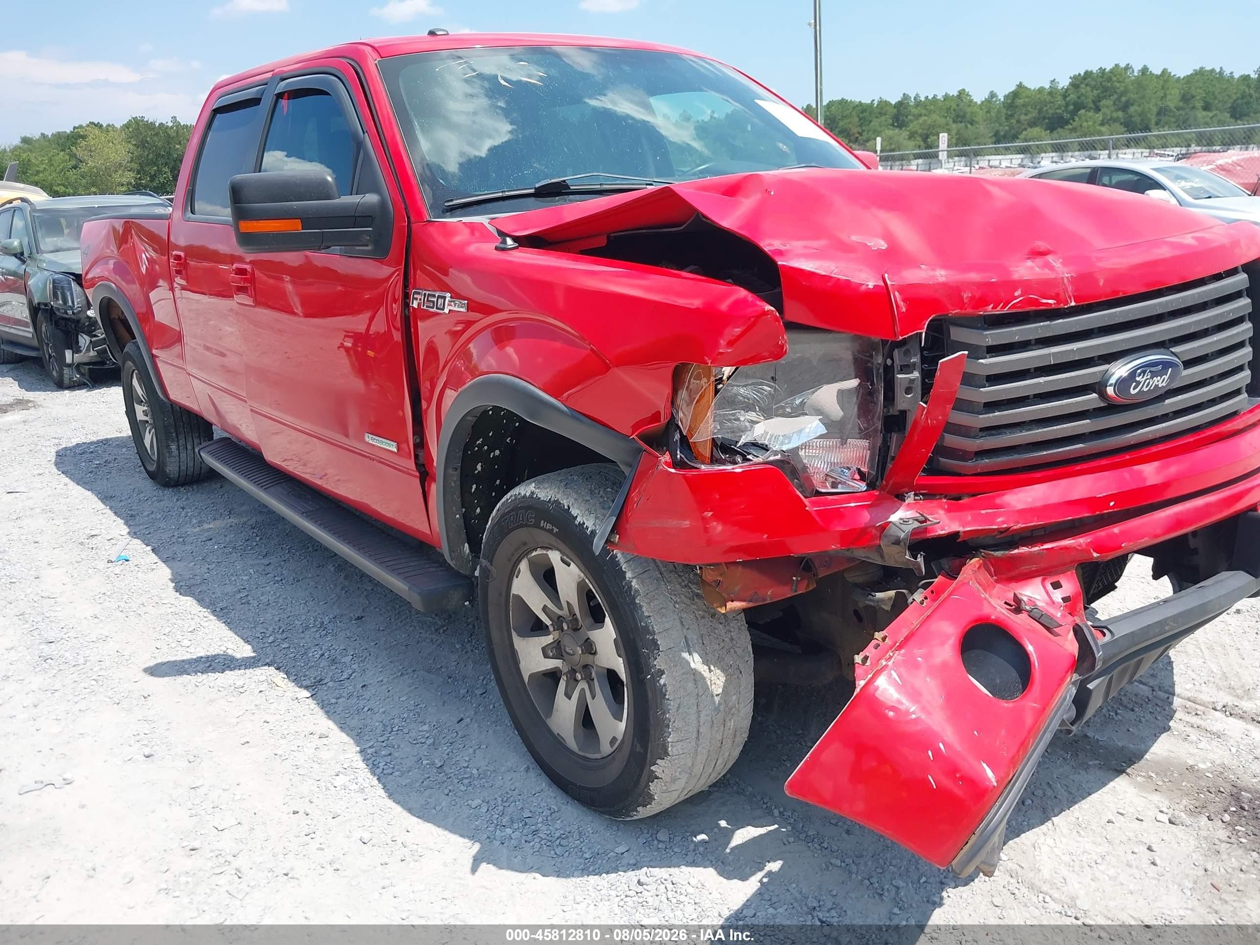 2012 Ford F-150 Fx4 Red vin: 1FTFW1ETXCFC29594