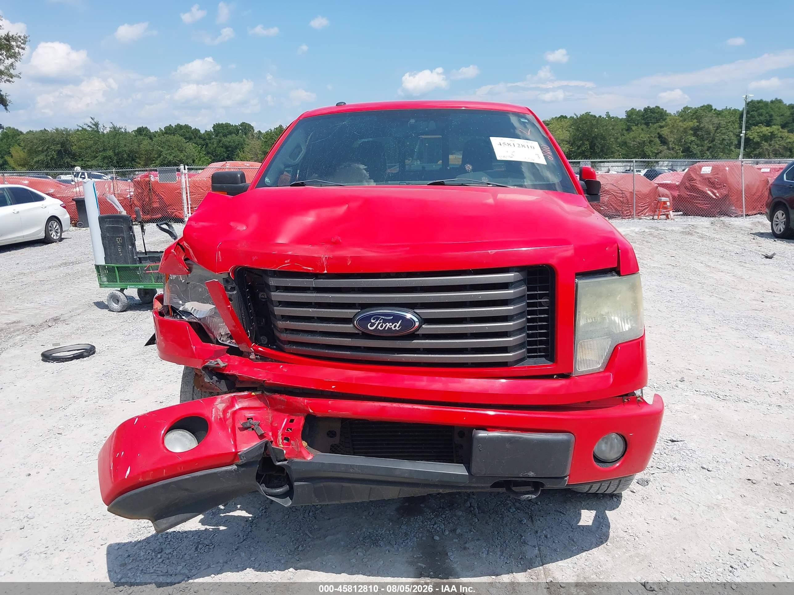 2012 Ford F-150 Fx4 Red vin: 1FTFW1ETXCFC29594