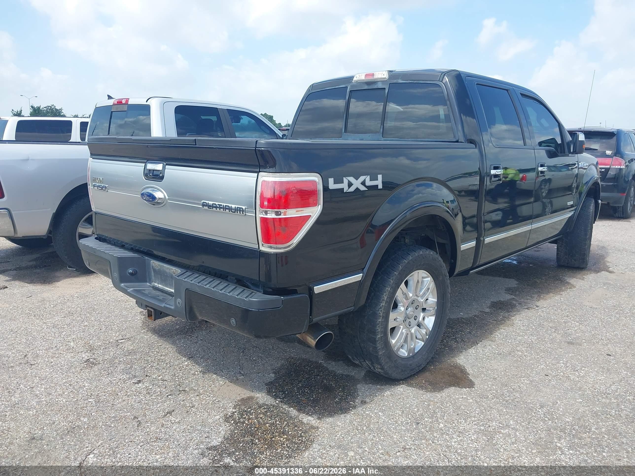 2012 Ford F-150 Platinum Black vin: 1FTFW1ETXCFC89200