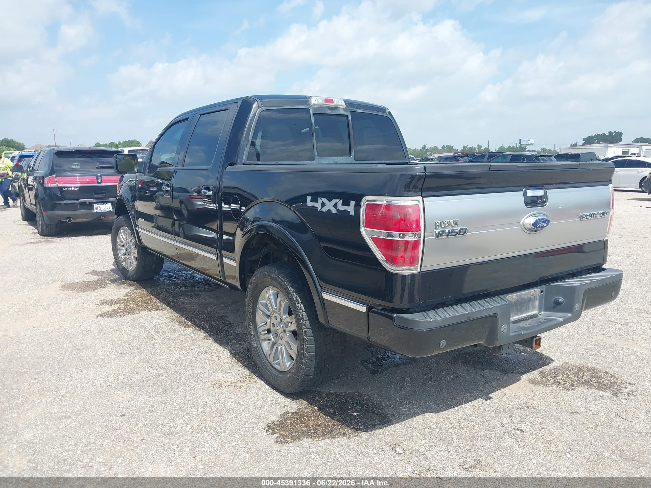 2012 Ford F-150 Platinum Black vin: 1FTFW1ETXCFC89200