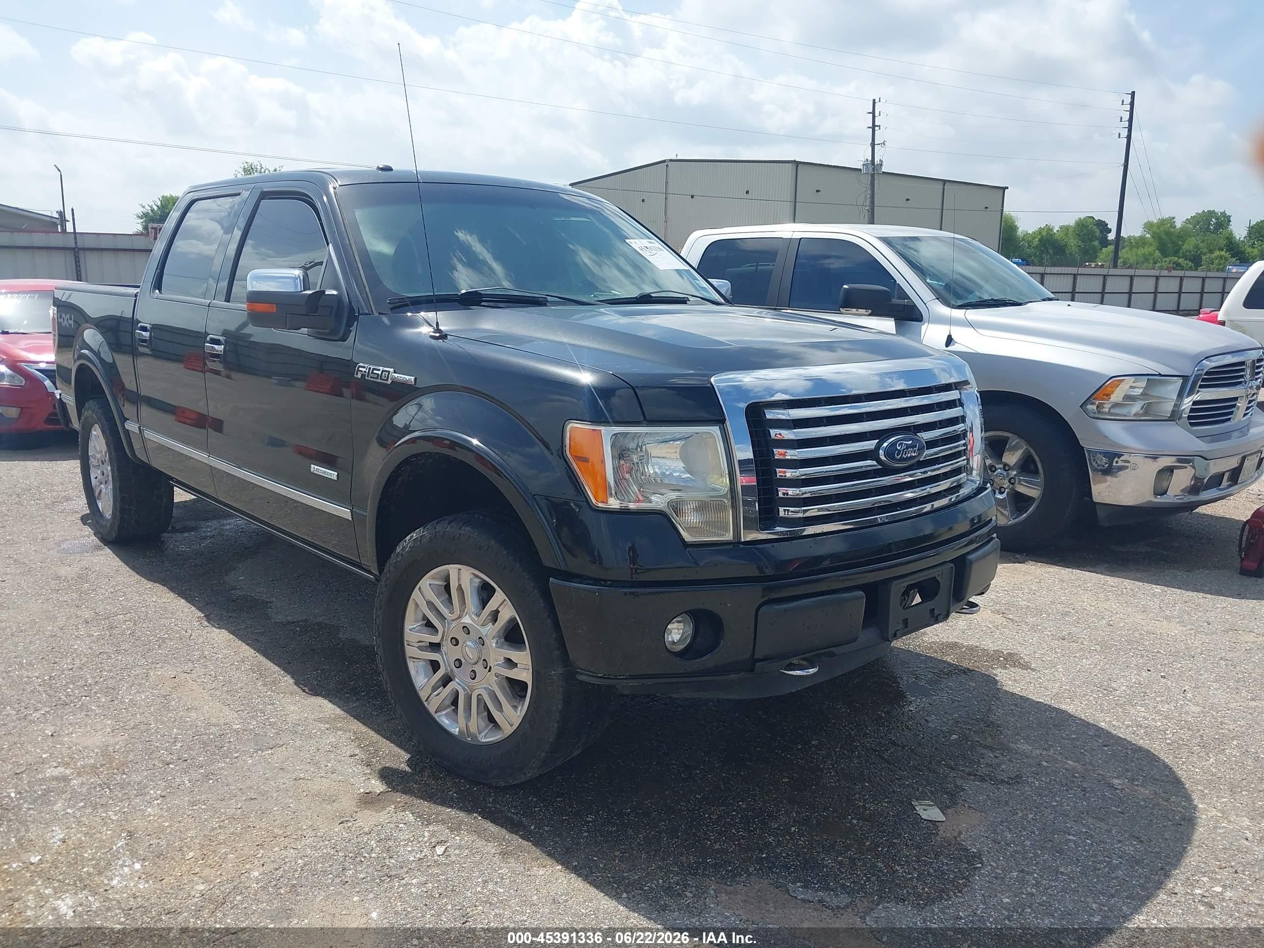 2012 Ford F-150 Platinum Black vin: 1FTFW1ETXCFC89200