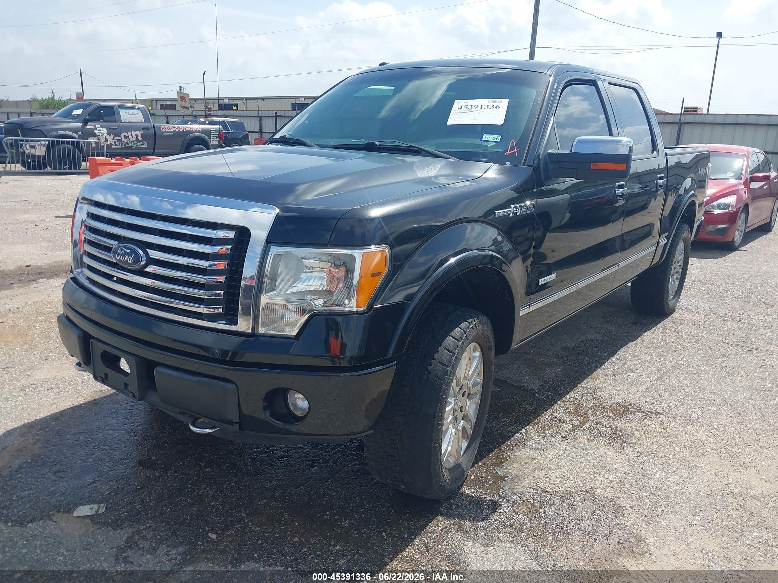 2012 Ford F-150 Platinum Black vin: 1FTFW1ETXCFC89200