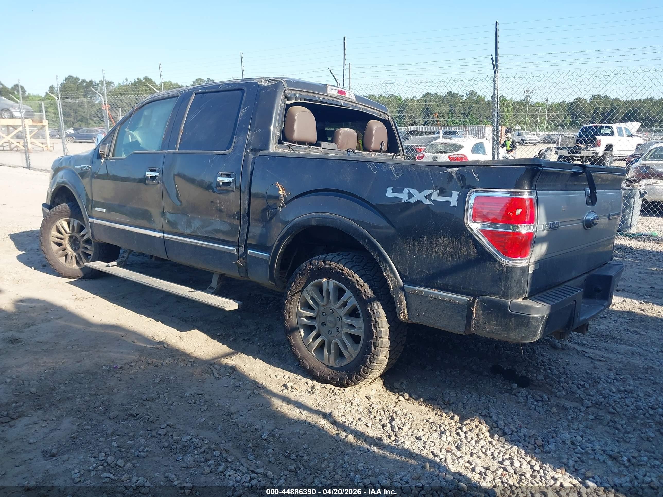 2012 Ford F-150 Platinum Black vin: 1FTFW1ETXCFC95322