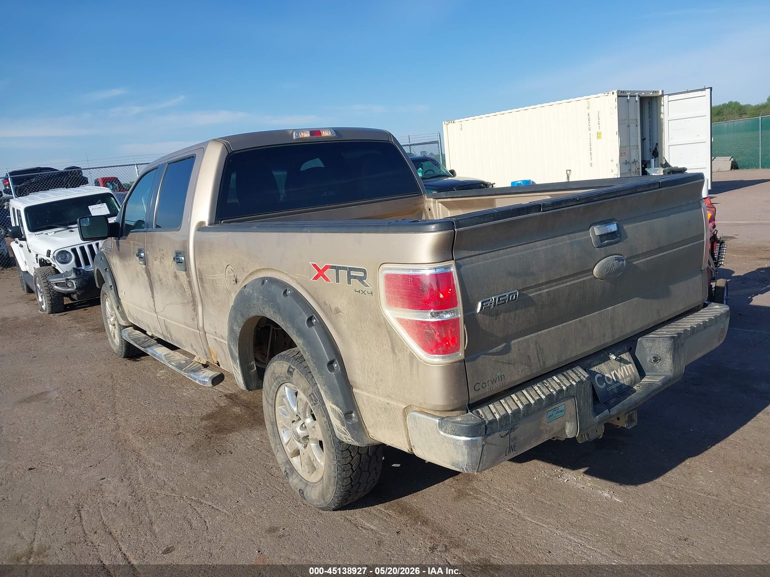 2012 Ford F-150 Xlt Gold vin: 1FTFW1ETXCKD76084