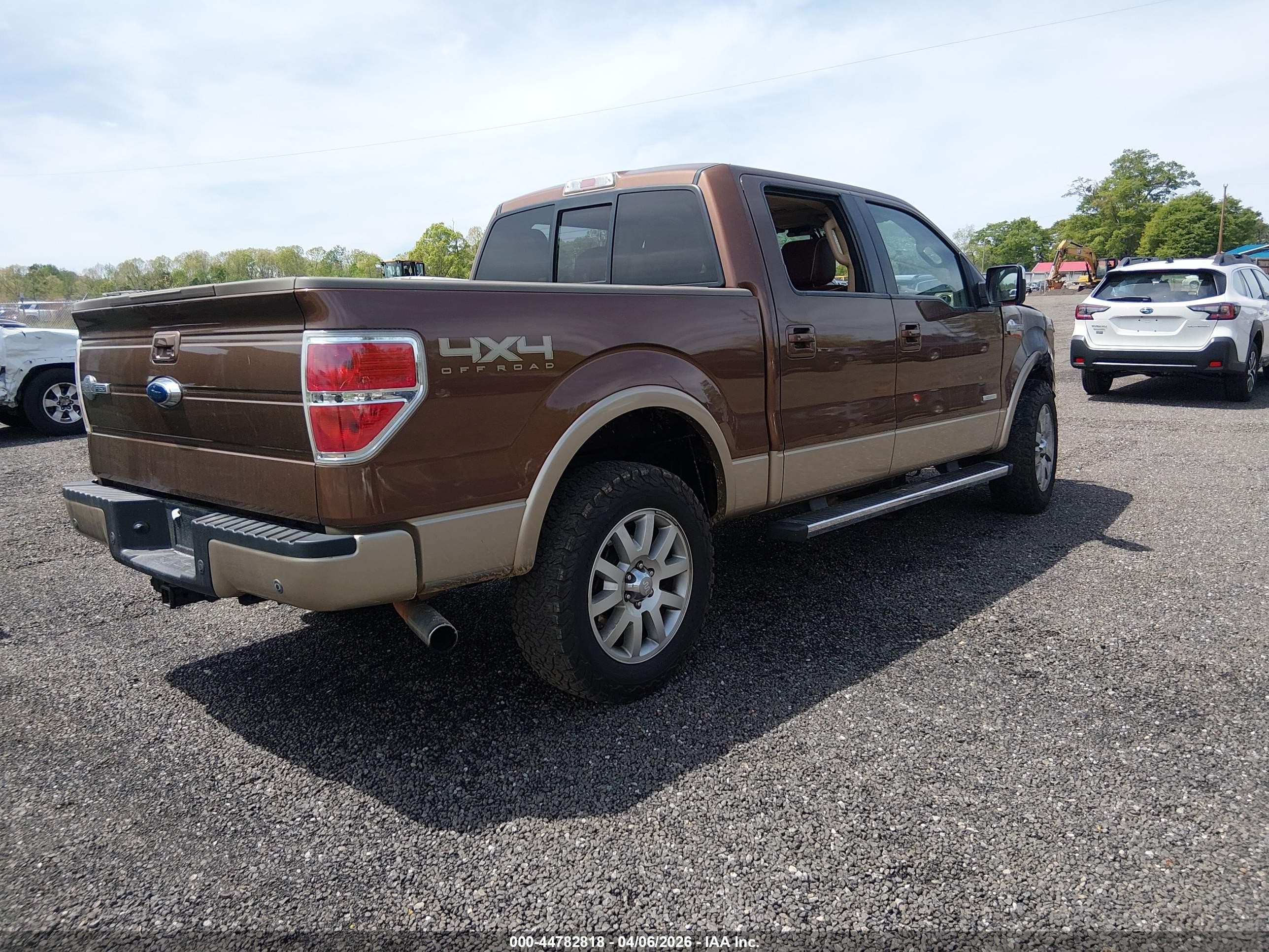2012 Ford F-150 King Ranch Brown vin: 1FTFW1ETXCKD76554