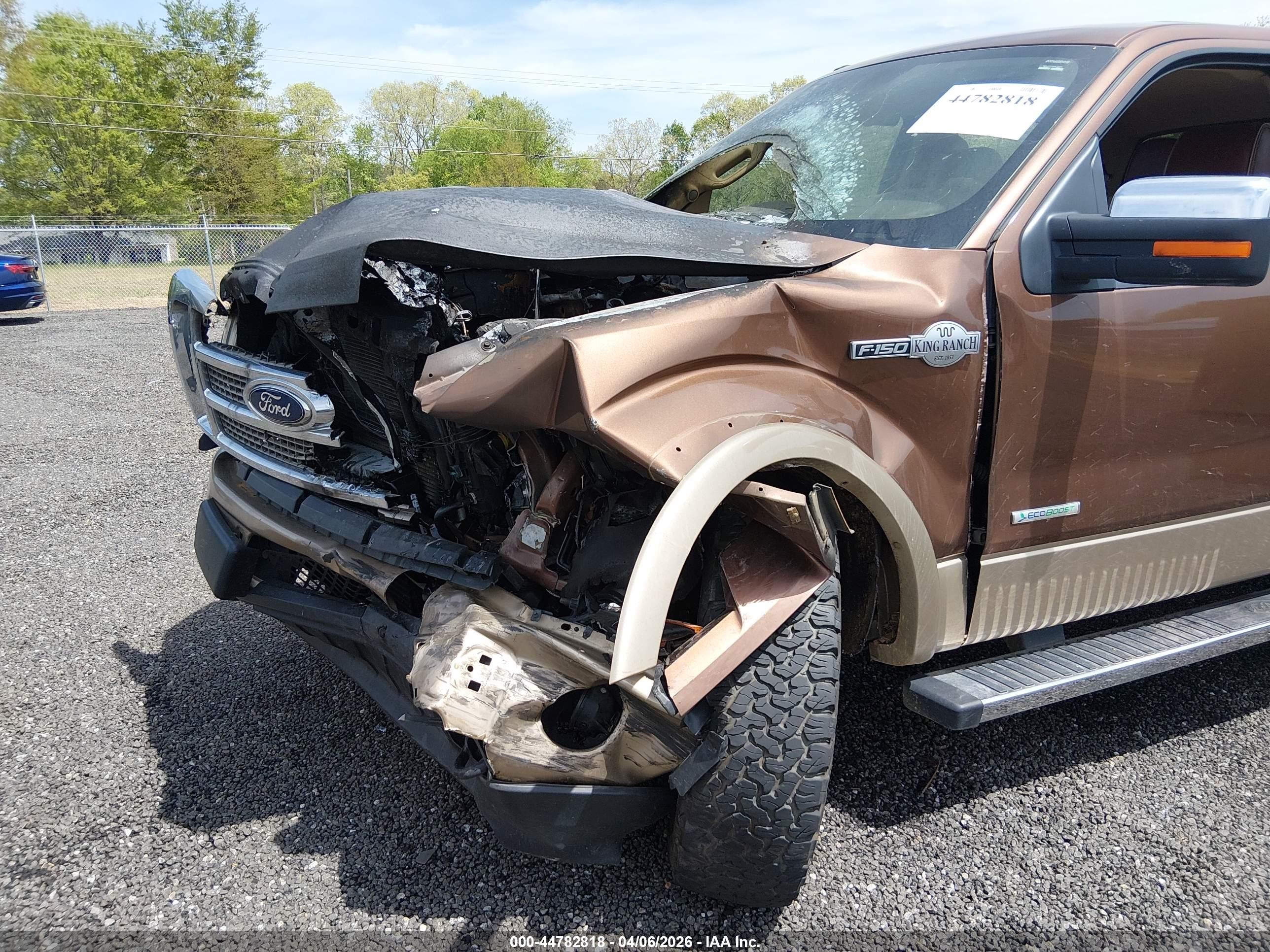 2012 Ford F-150 King Ranch Brown vin: 1FTFW1ETXCKD76554