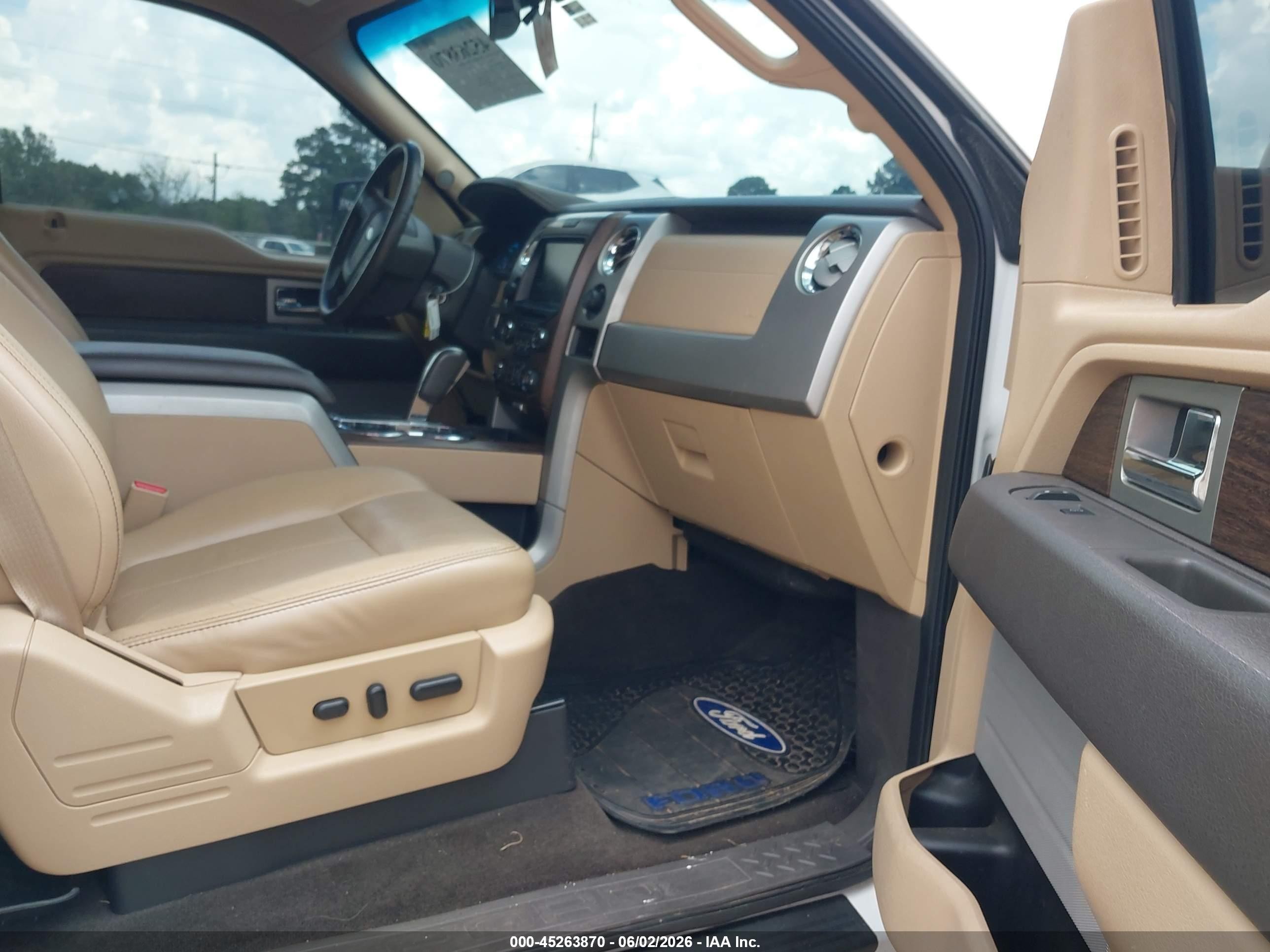 2013 Ford F-150 Lariat White vin: 1FTFW1ETXDFA73770