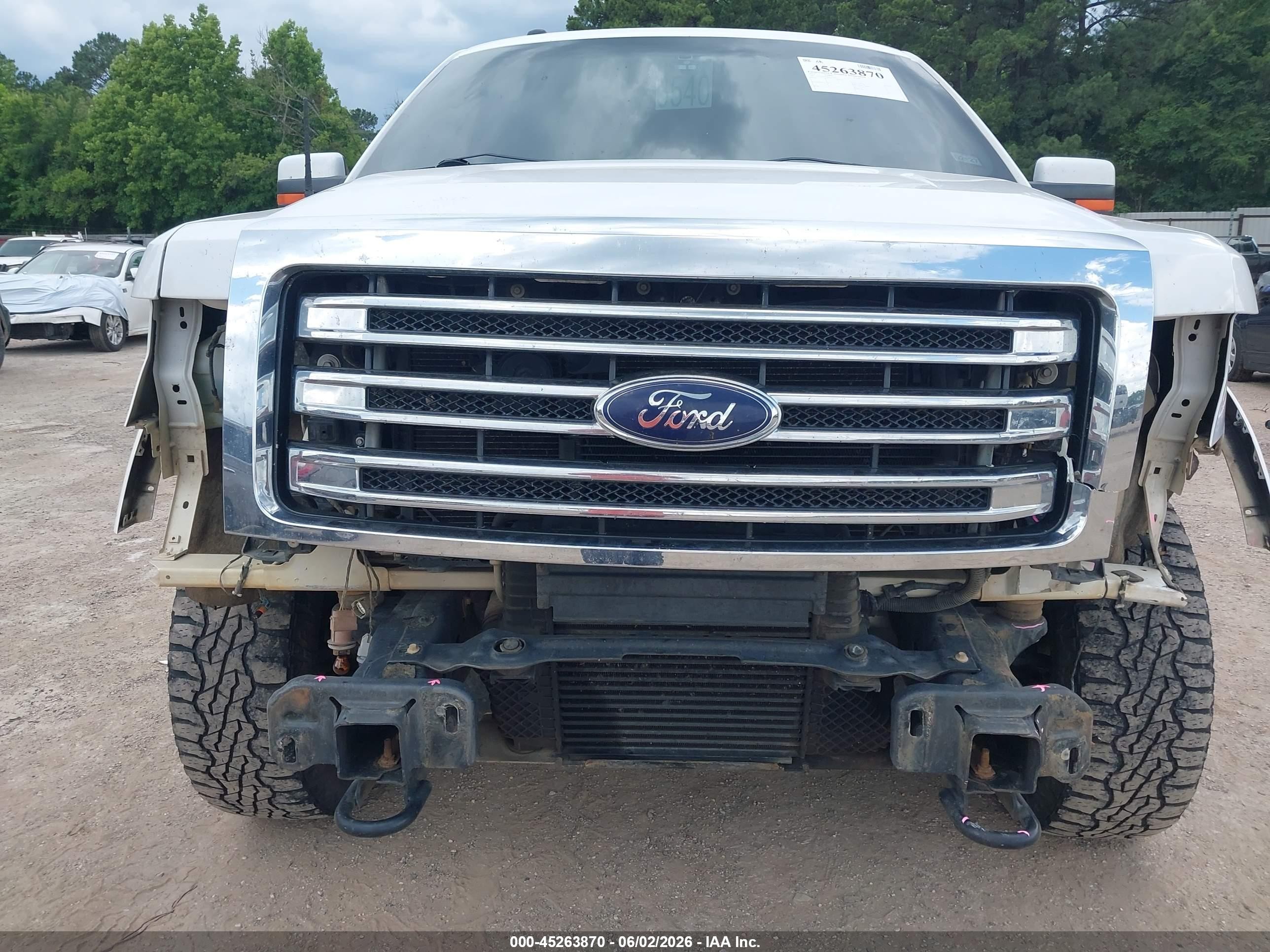 2013 Ford F-150 Lariat White vin: 1FTFW1ETXDFA73770