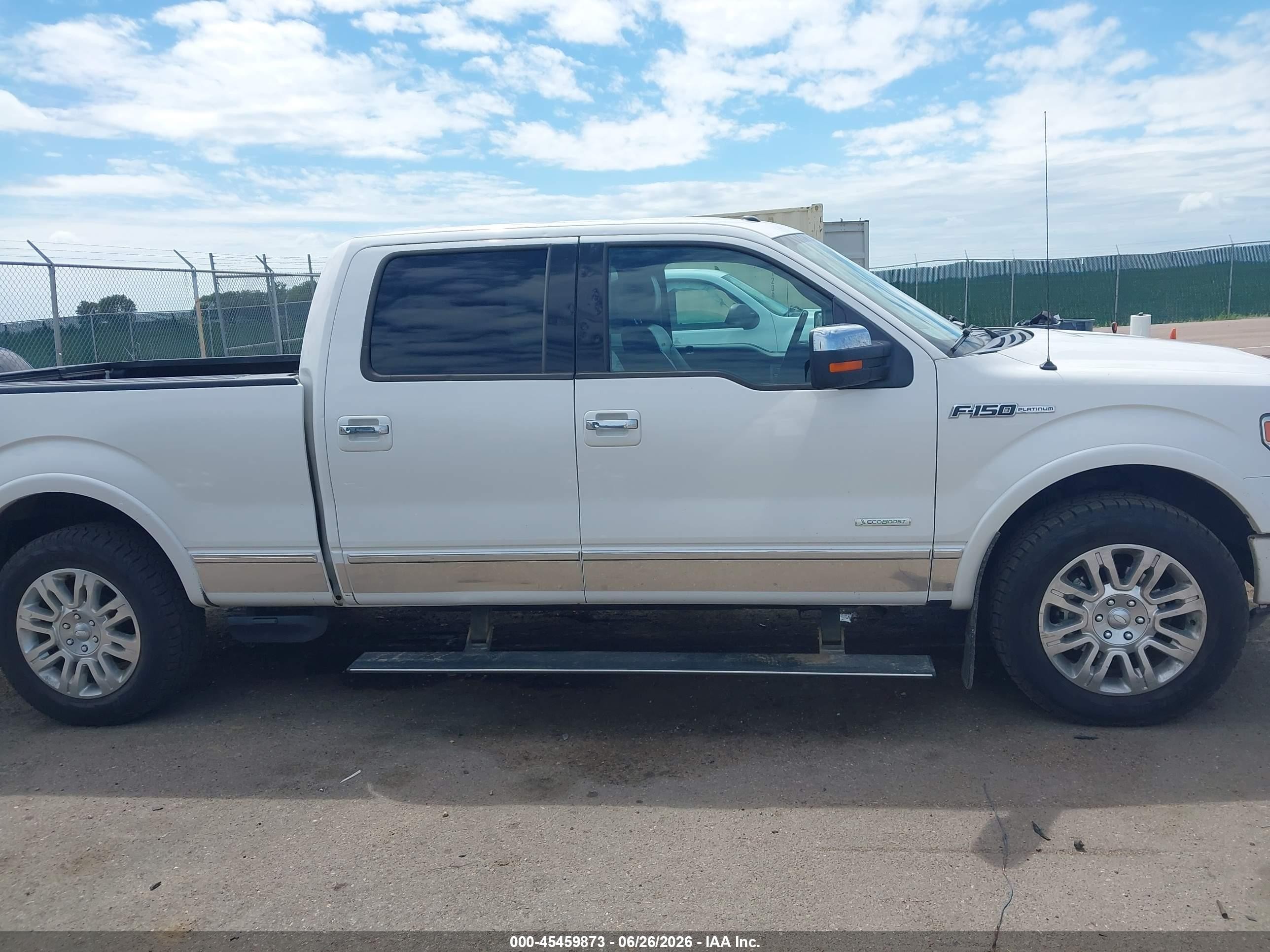 2013 Ford F-150 Platinum White vin: 1FTFW1ETXDFA74479