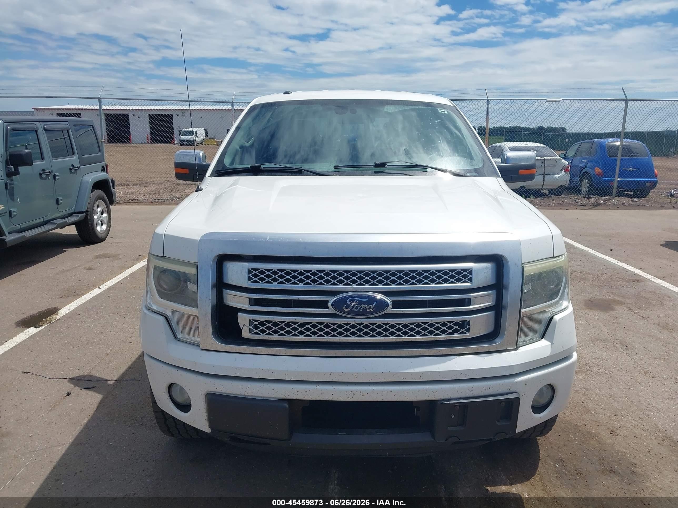 2013 Ford F-150 Platinum White vin: 1FTFW1ETXDFA74479