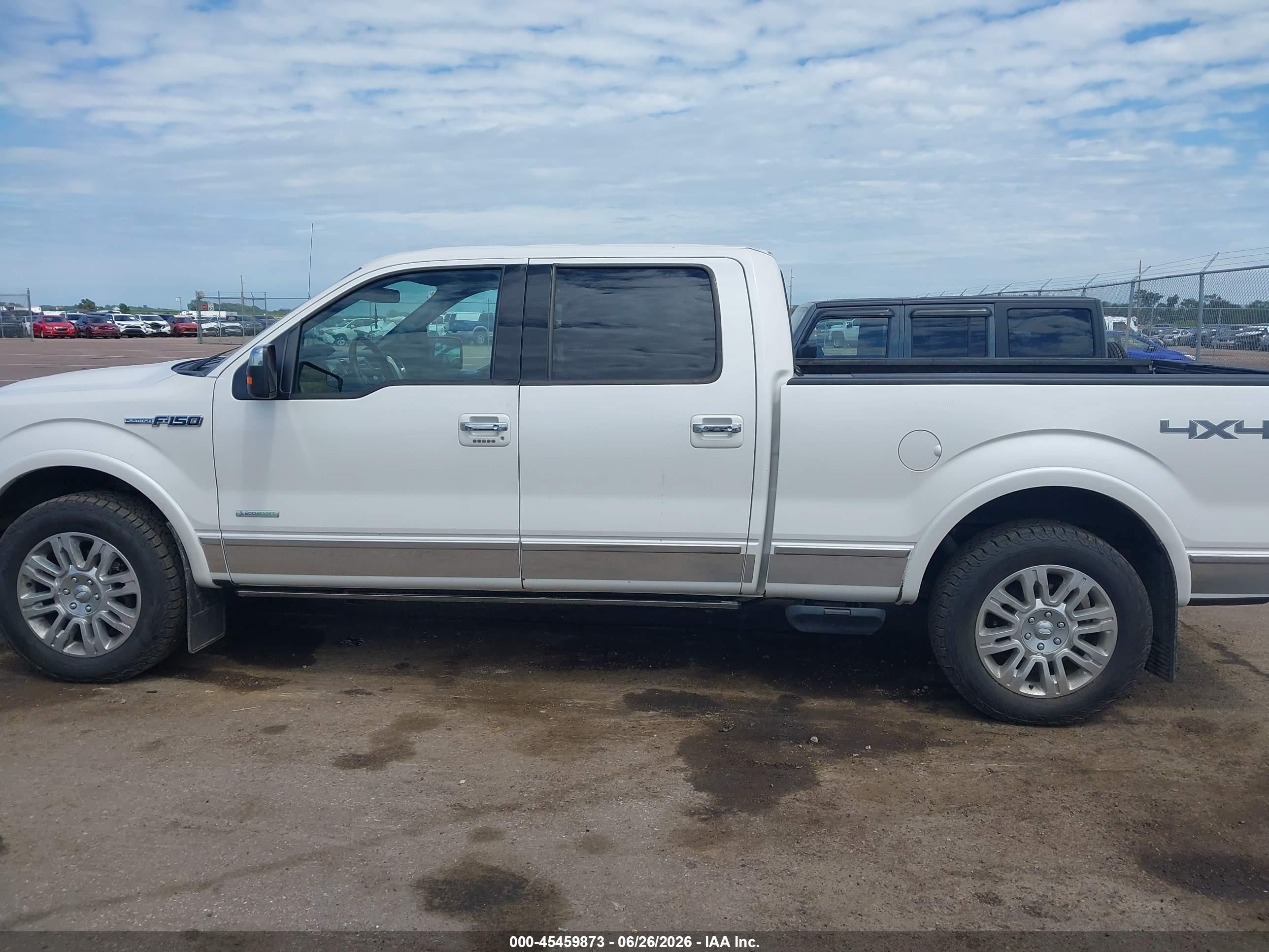 2013 Ford F-150 Platinum White vin: 1FTFW1ETXDFA74479
