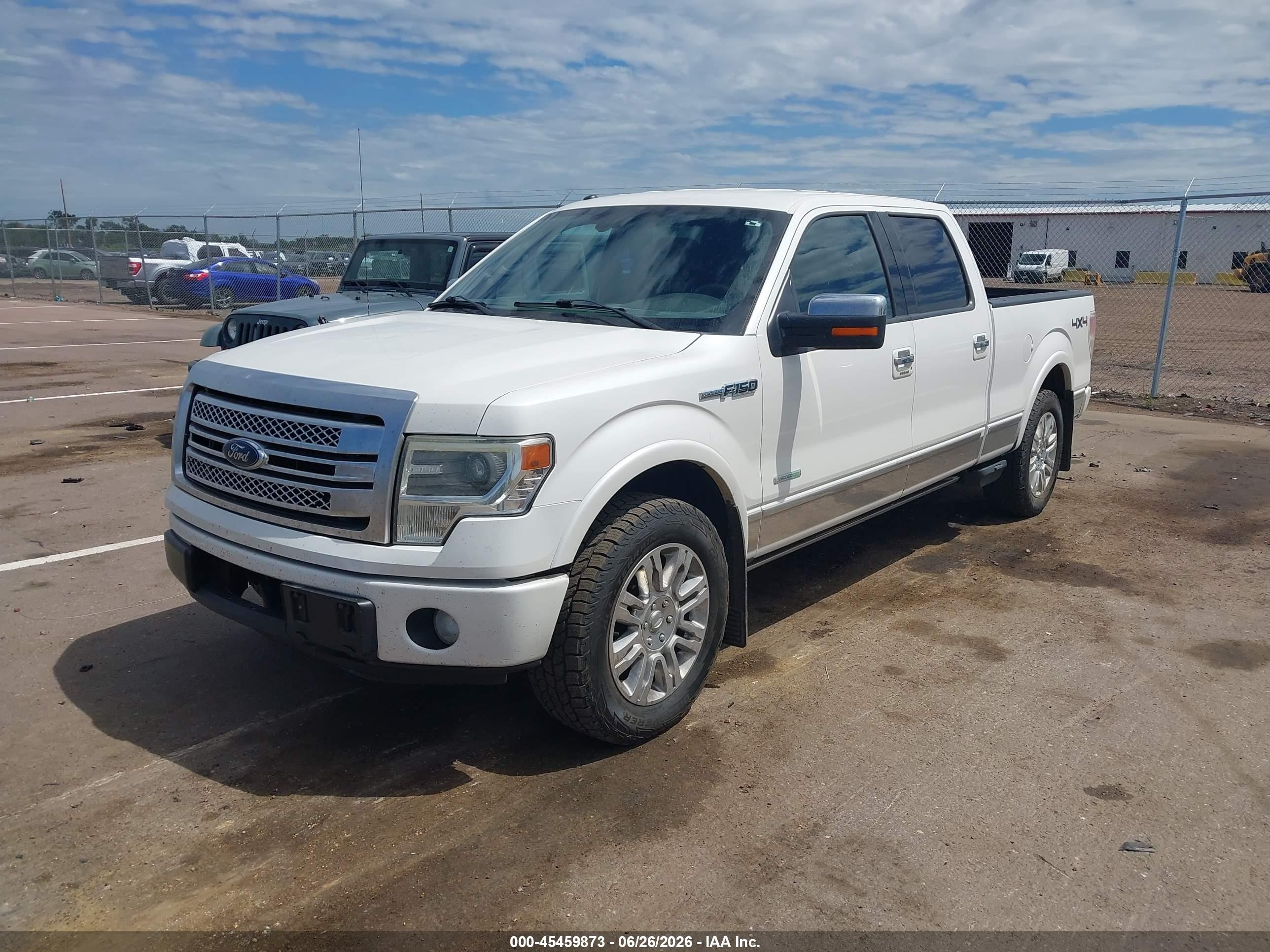 2013 Ford F-150 Platinum White vin: 1FTFW1ETXDFA74479