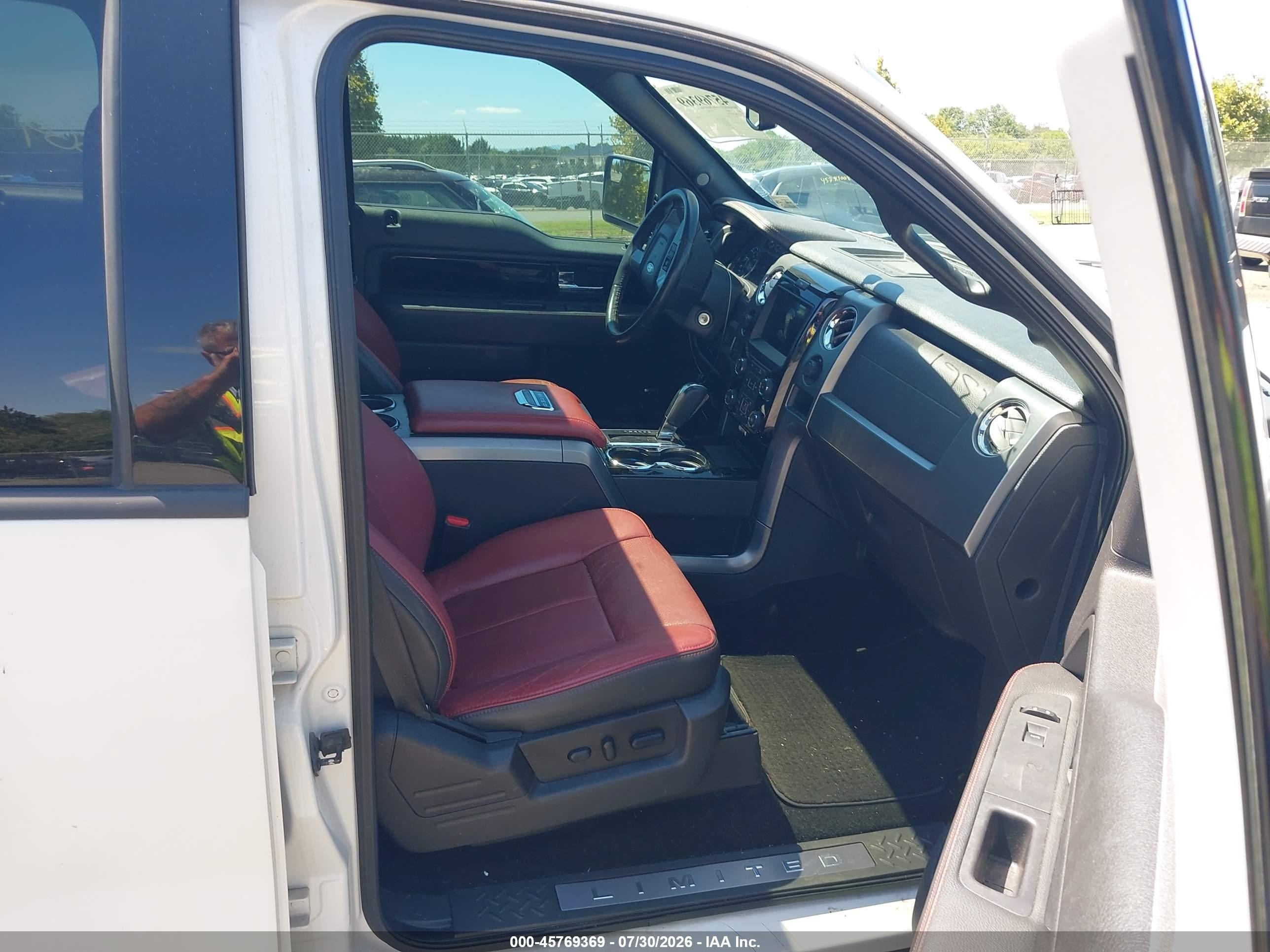 2013 Ford F-150 Limited White vin: 1FTFW1ETXDFA85448