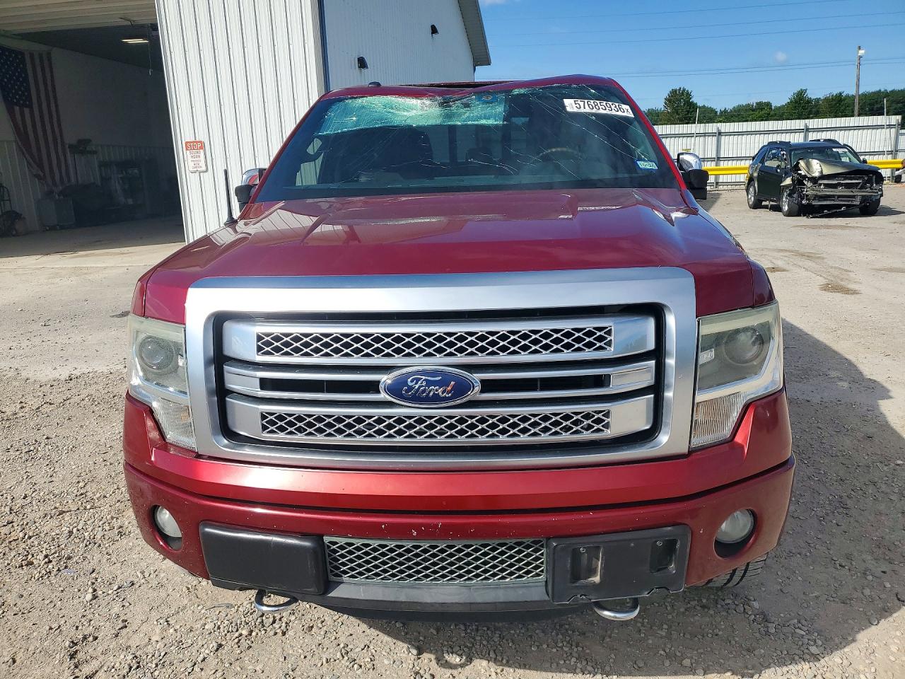 2013 Ford F150 Supercrew Red vin: 1FTFW1ETXDFB74856