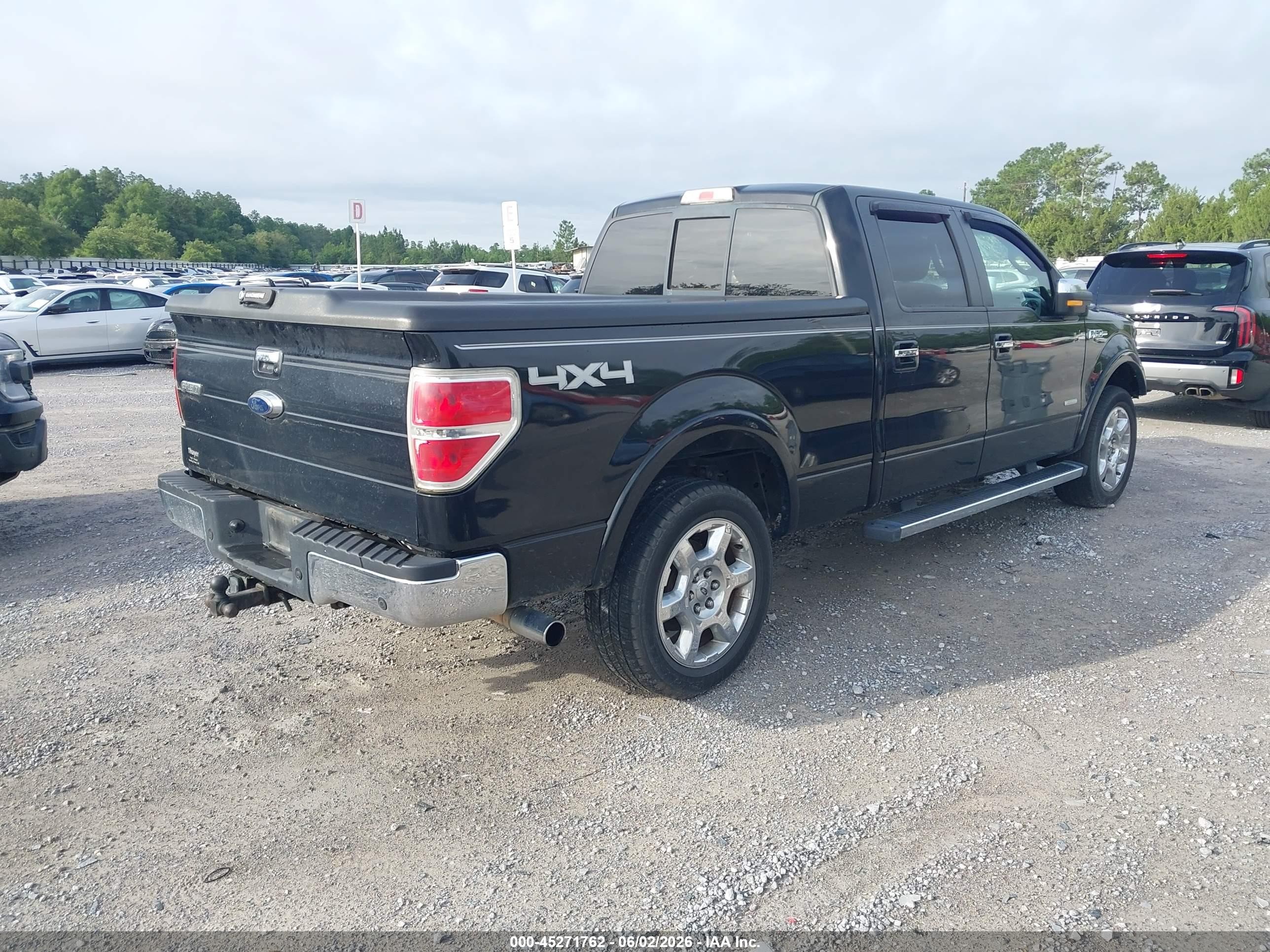 2013 Ford F-150 Lariat Черный vin: 1FTFW1ETXDFC04308