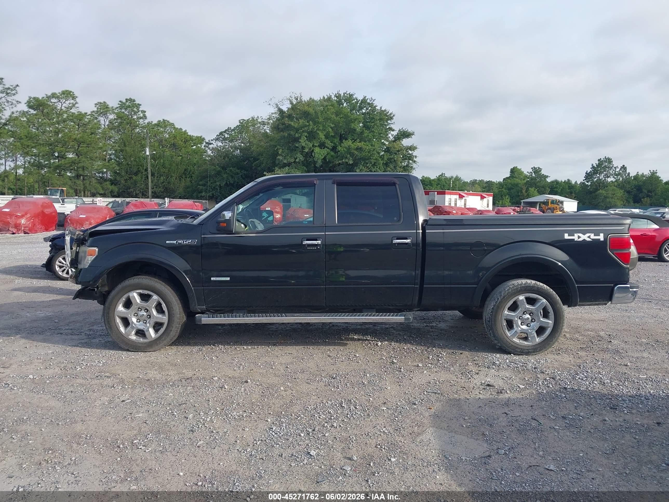 2013 Ford F-150 Lariat Черный vin: 1FTFW1ETXDFC04308