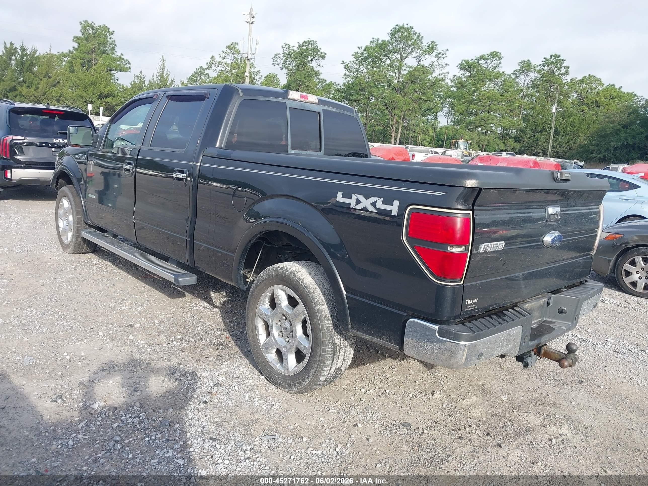 2013 Ford F-150 Lariat Черный vin: 1FTFW1ETXDFC04308