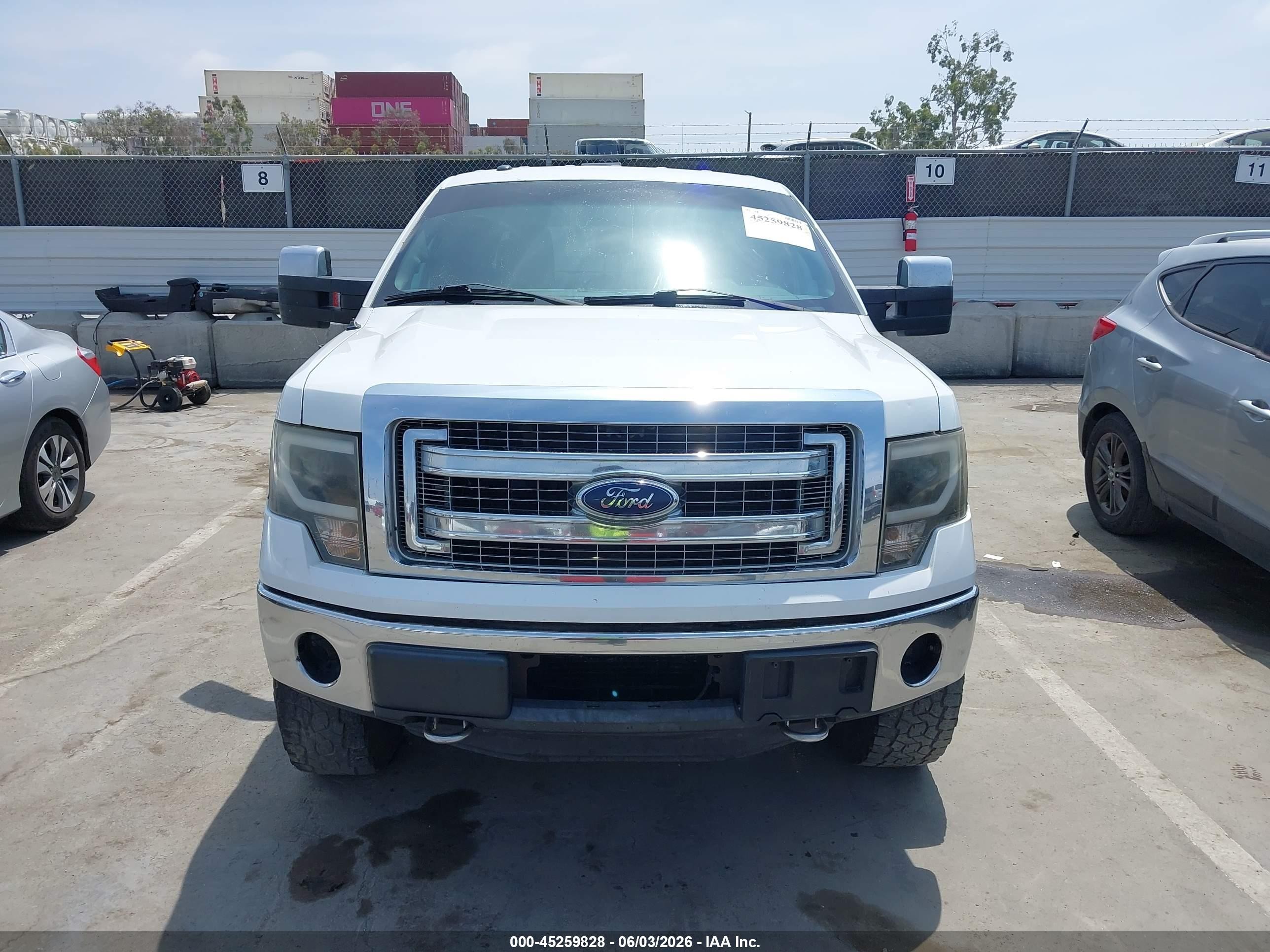 2013 Ford F-150 Xlt White vin: 1FTFW1ETXDFC44114