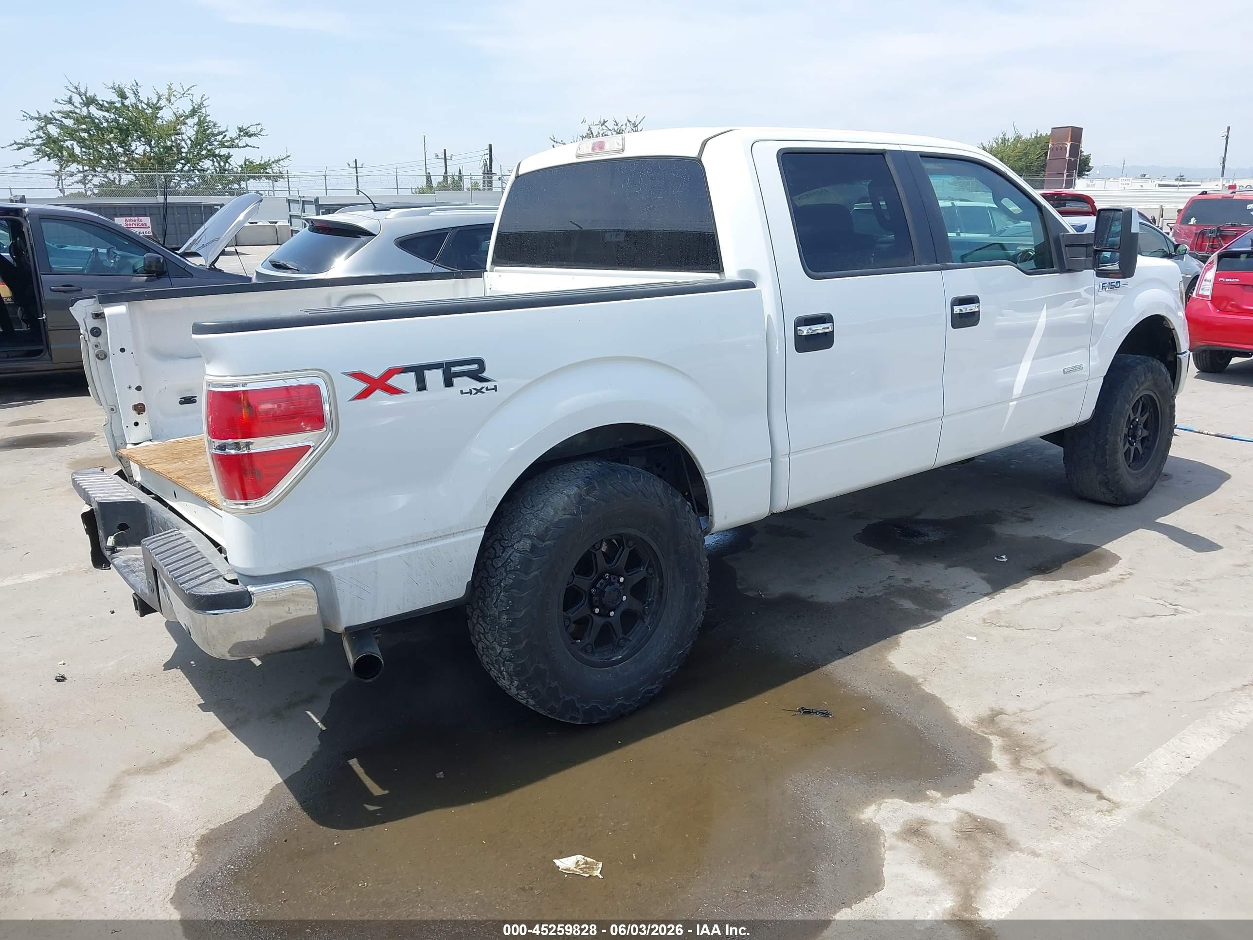 2013 Ford F-150 Xlt White vin: 1FTFW1ETXDFC44114