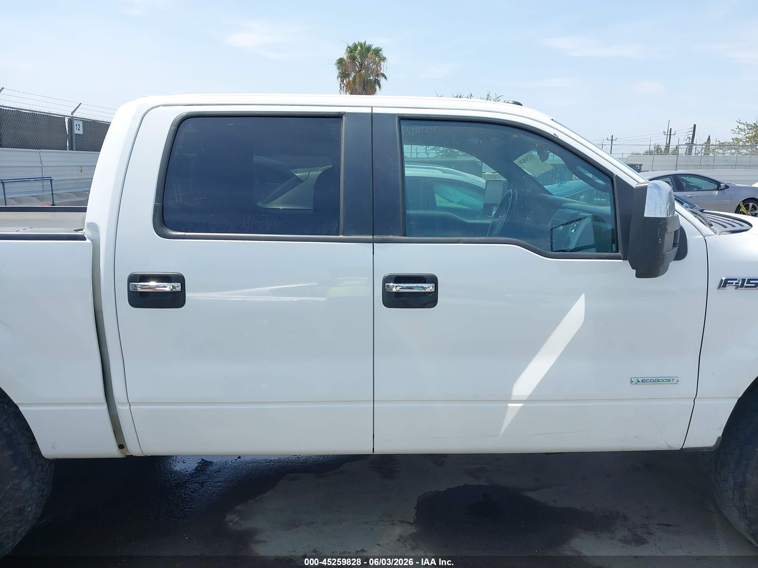 2013 Ford F-150 Xlt White vin: 1FTFW1ETXDFC44114