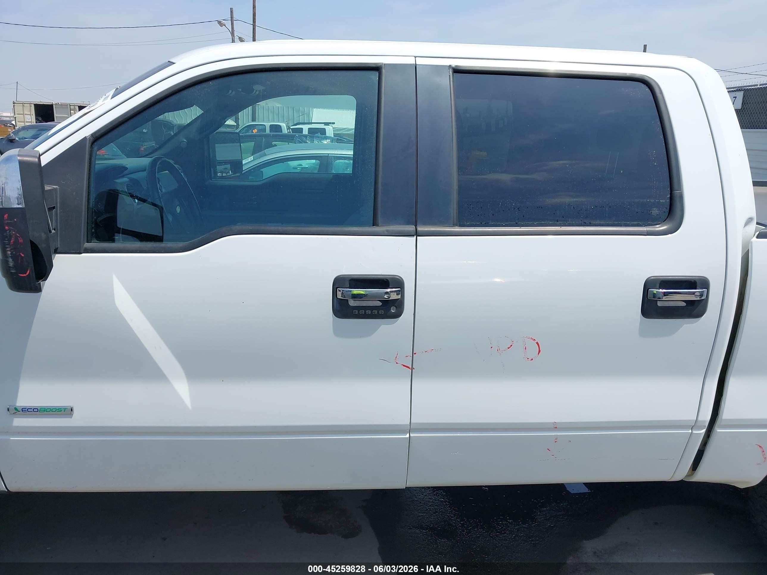 2013 Ford F-150 Xlt White vin: 1FTFW1ETXDFC44114