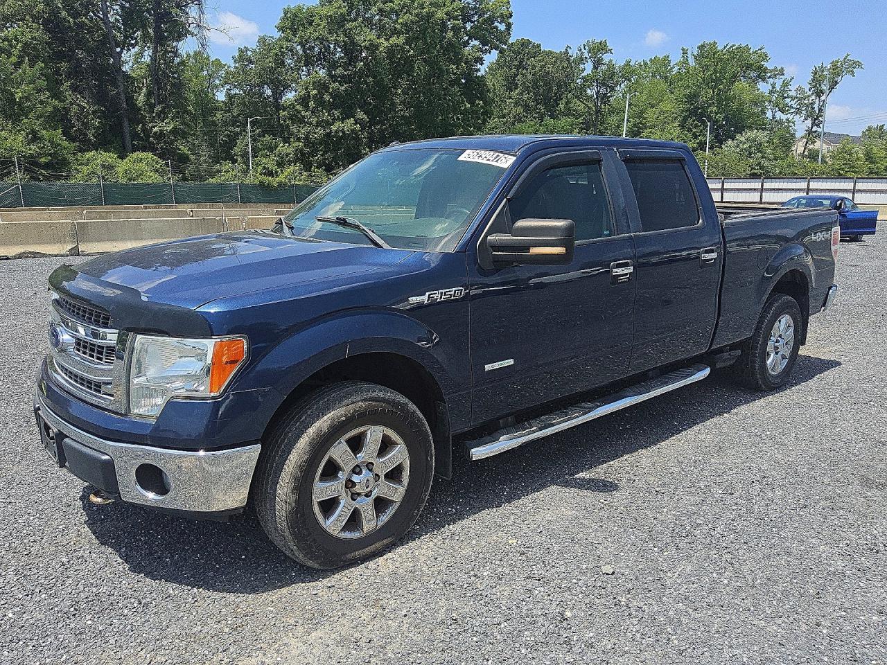 2013 Ford F150 Supercrew Blue vin: 1FTFW1ETXDFC48602