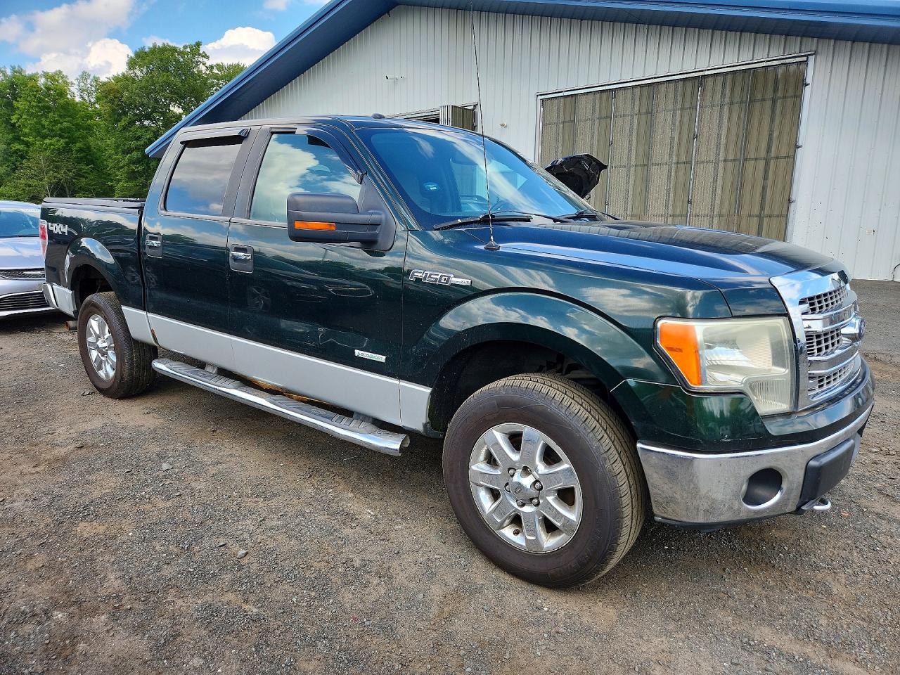 2013 Ford F150 Supercrew Green vin: 1FTFW1ETXDFC54870