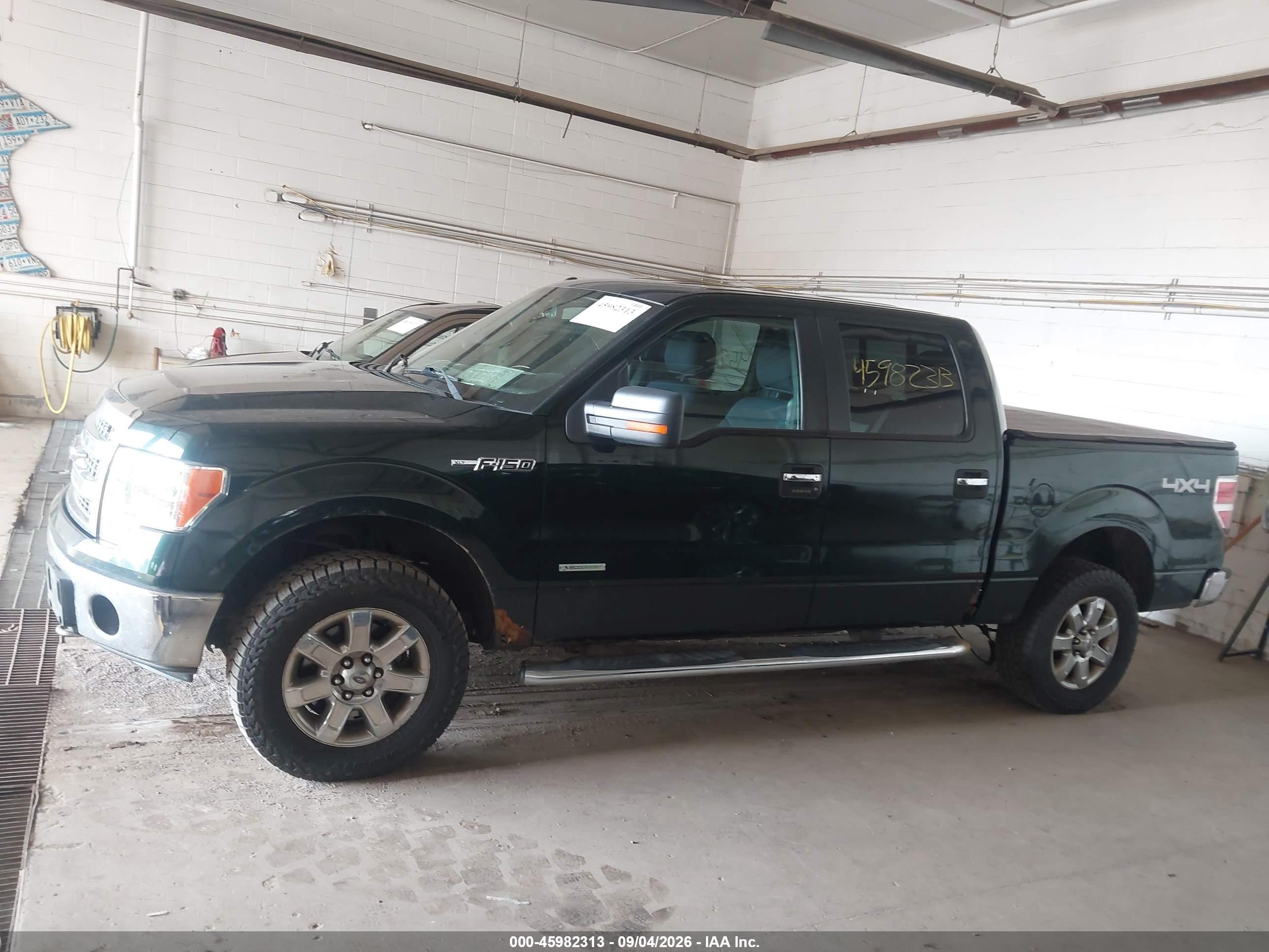 2013 Ford F-150 Xlt Green vin: 1FTFW1ETXDFC65531
