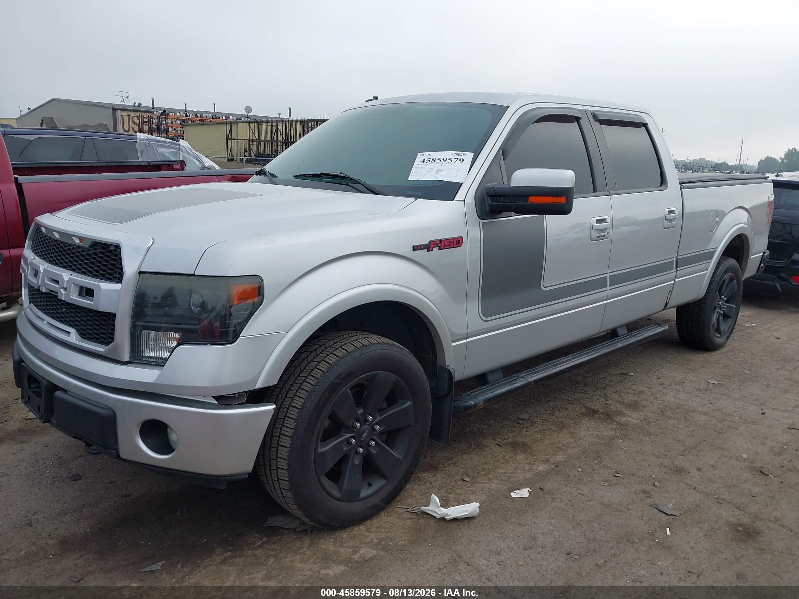 2013 Ford F-150 Fx4 Silver vin: 1FTFW1ETXDFC88226