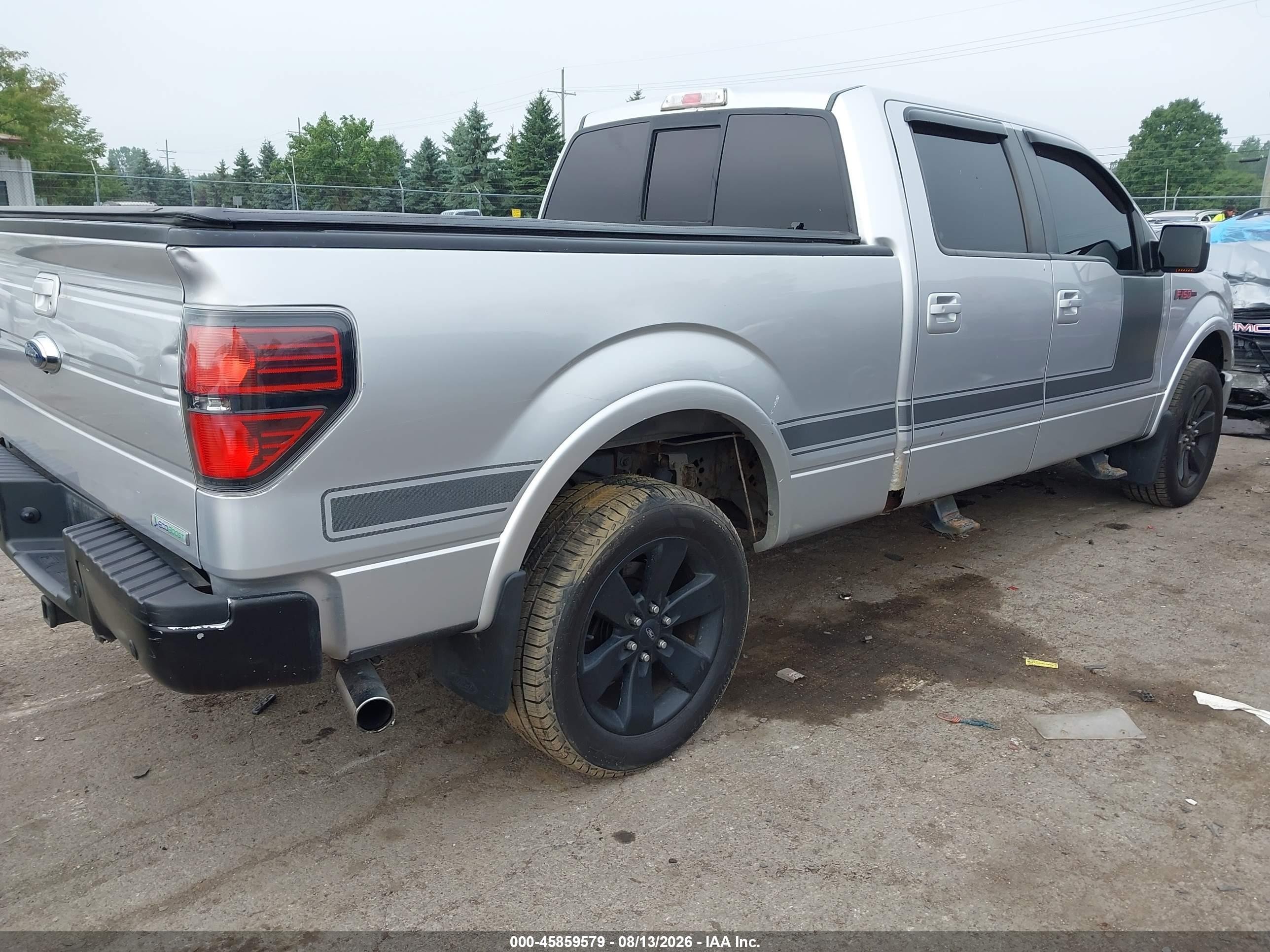 2013 Ford F-150 Fx4 Silver vin: 1FTFW1ETXDFC88226