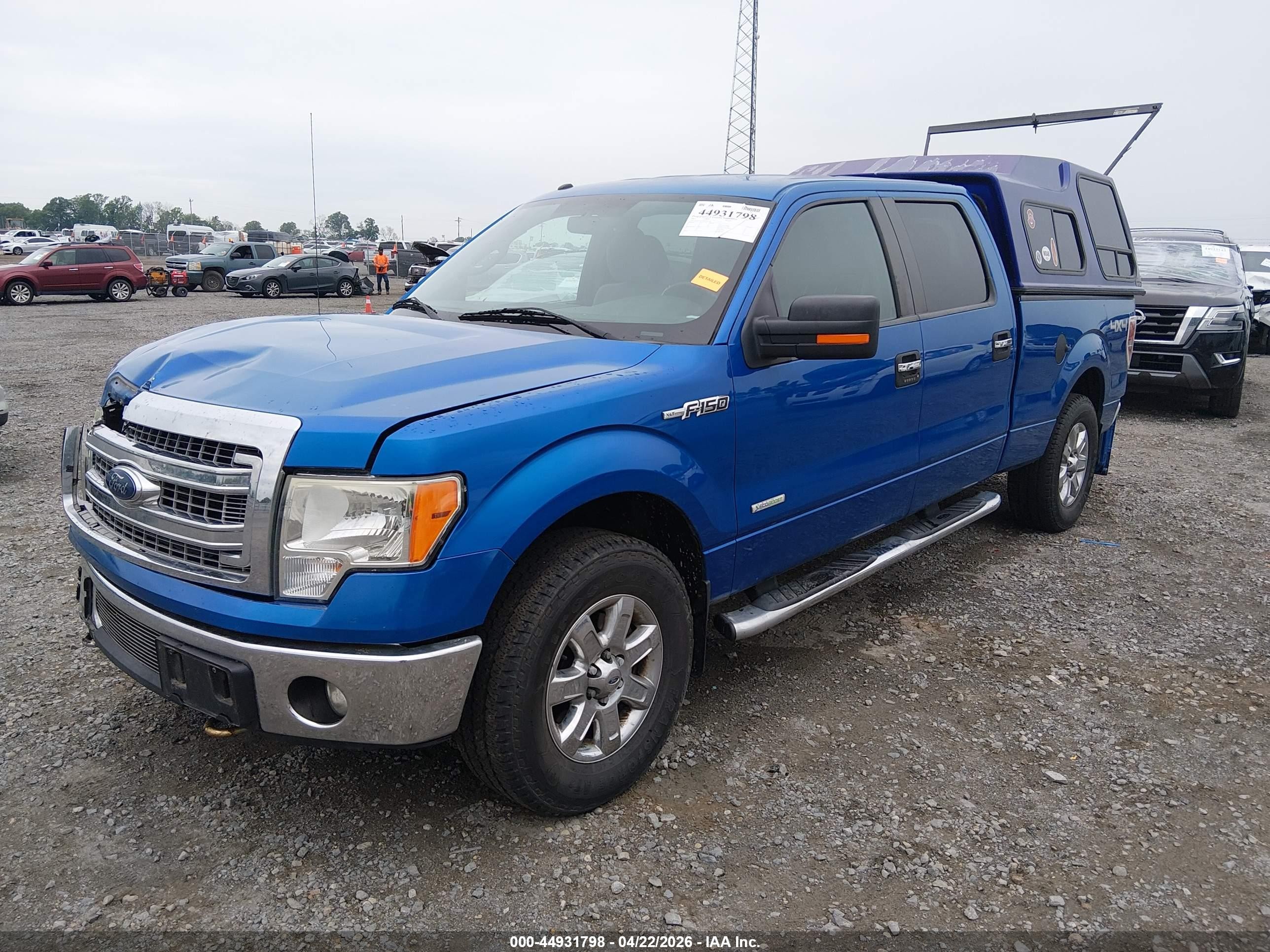2013 Ford F-150 Xlt Blue vin: 1FTFW1ETXDFD53740