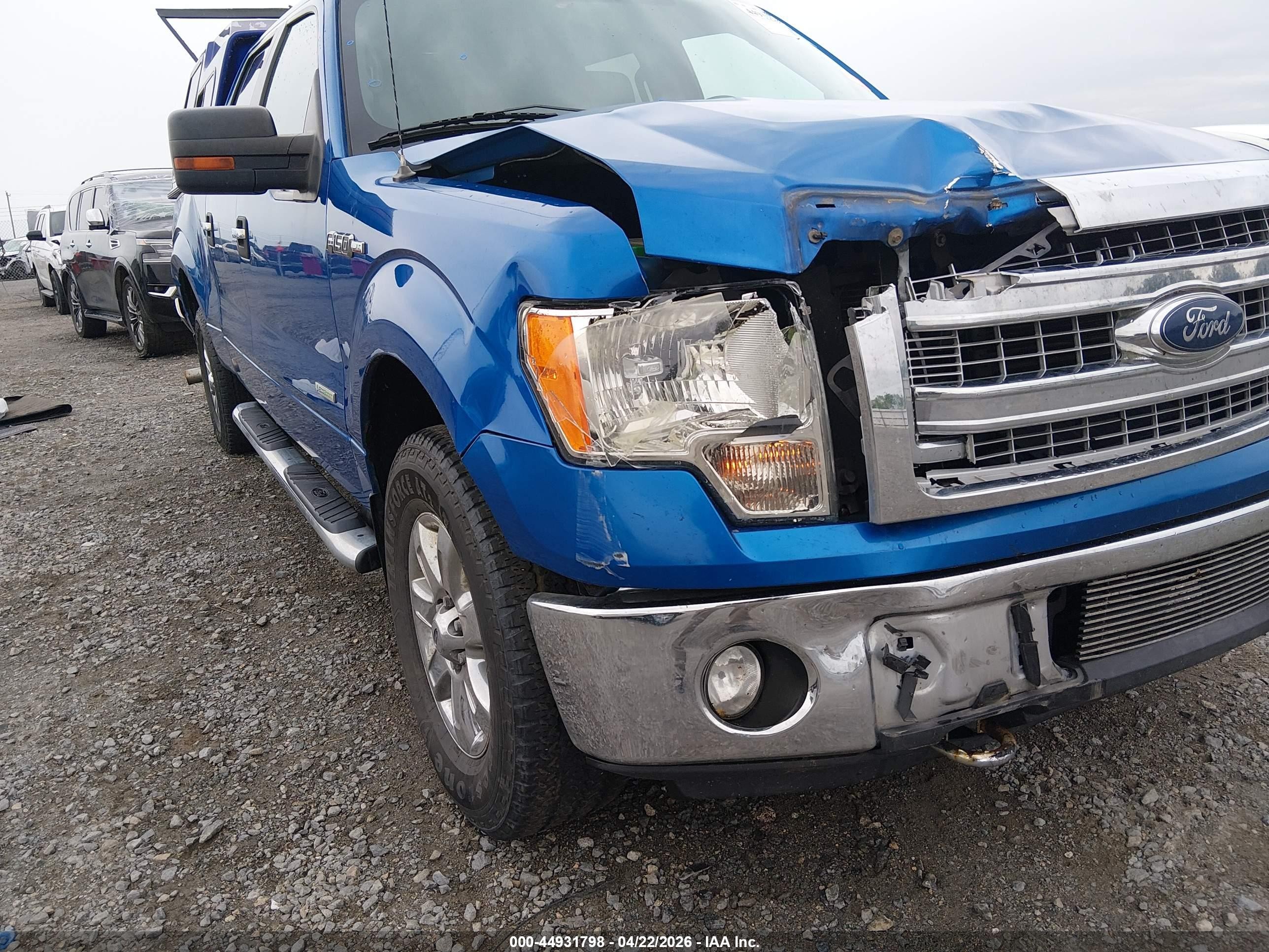 2013 Ford F-150 Xlt Blue vin: 1FTFW1ETXDFD53740