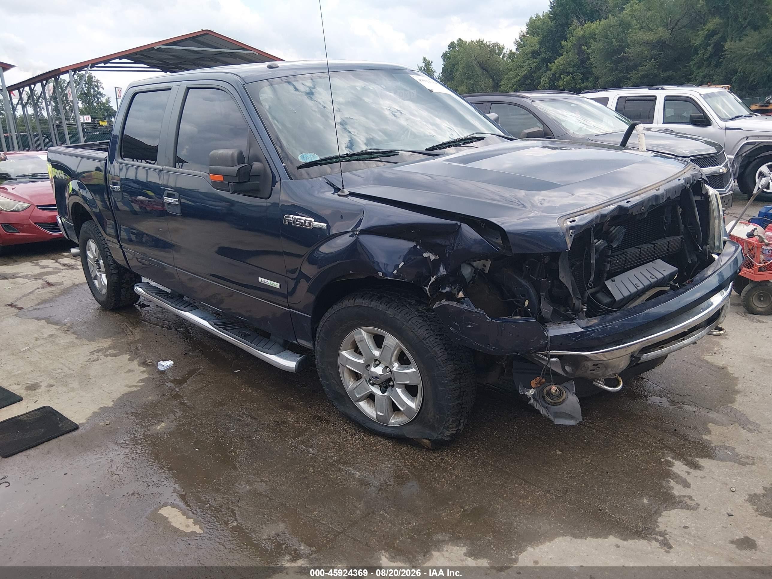 2013 Ford F-150 Xlt Blue vin: 1FTFW1ETXDFD64494
