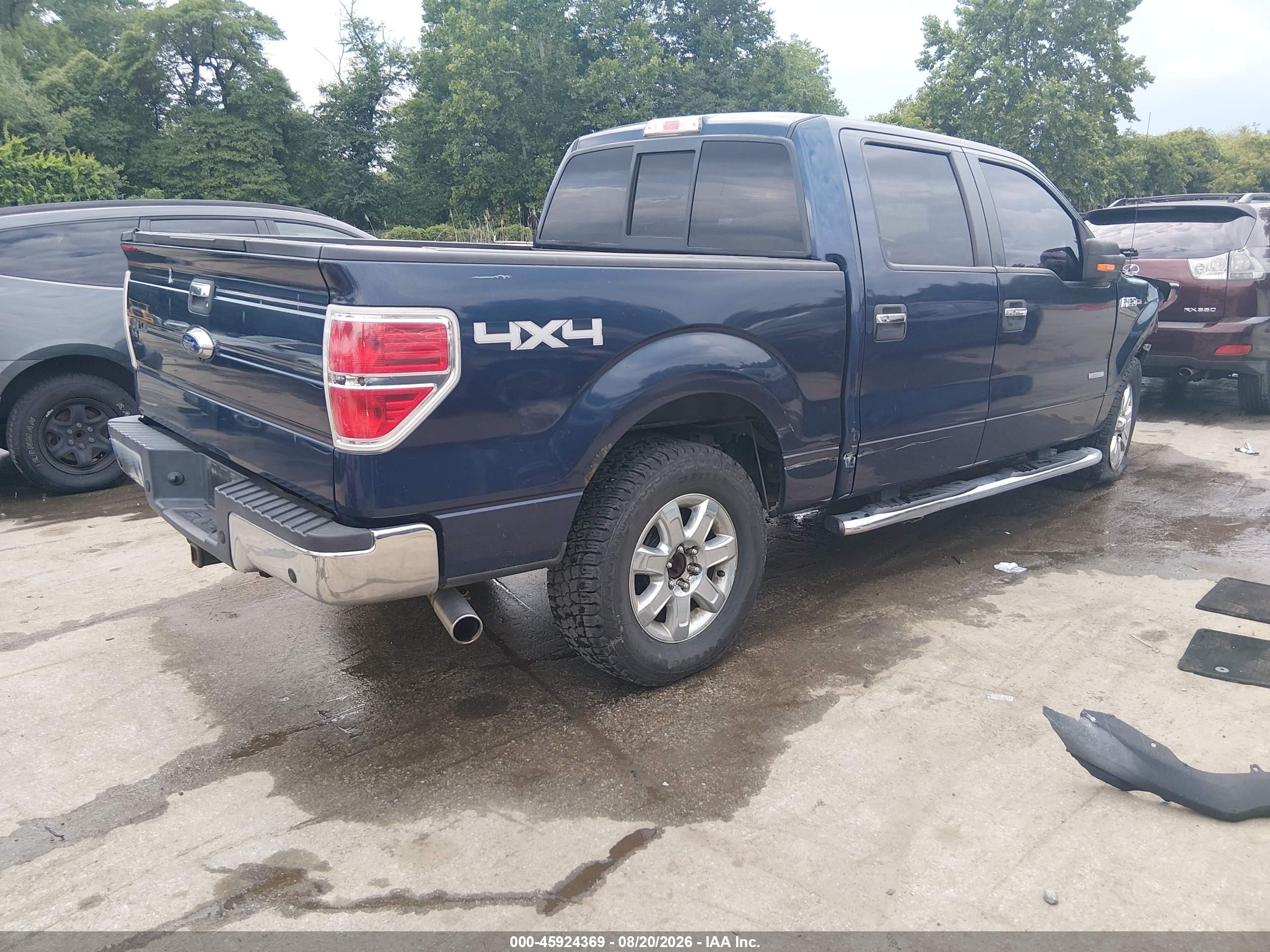 2013 Ford F-150 Xlt Blue vin: 1FTFW1ETXDFD64494